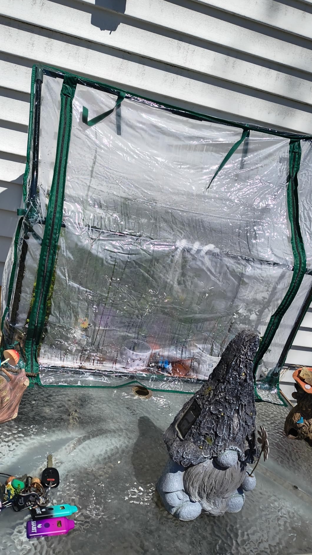Mini Greenhouse for Indoor Outdoor: Ohuhu Tabletop Portable Green House with Waterproof Pad for Small Plants Nursery Germination, 36
