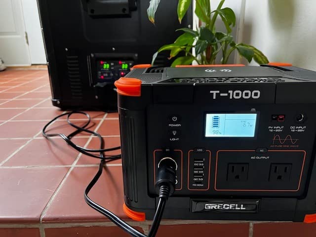 GRECELL 500W Portable Power Station 444Wh Solar Generator with 110V Pure Sine Wave AC Outlet/PD60W, 1000W Peak power station for Camping Trip RV Outdoor Home Emergency Backup & Solar Powered customer photo 1