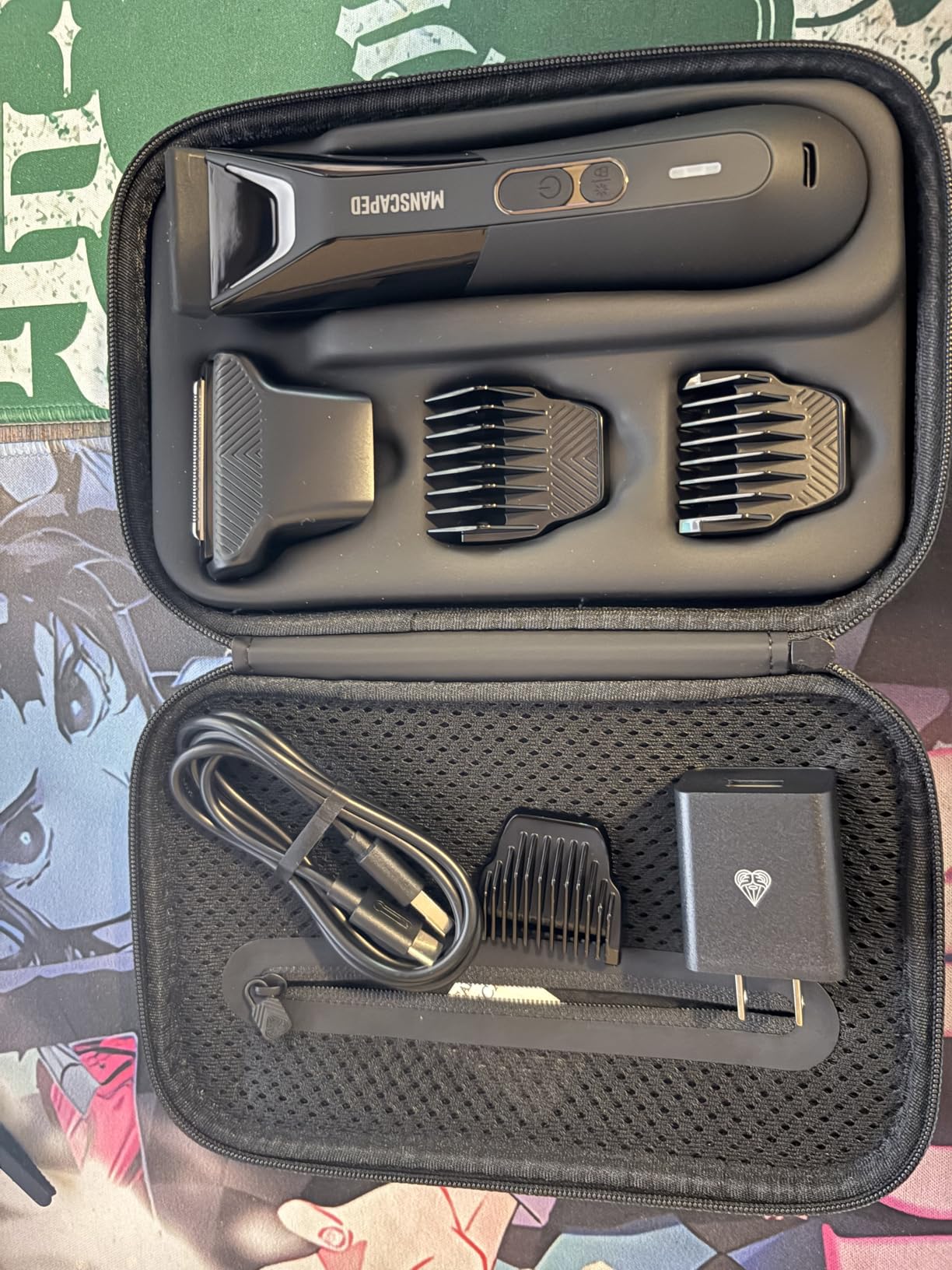 MANSCAPED The Lawn Mower 5.0 Ultra Groin & Body Hair Trimmer - Dual-Head SkinSafe Trimmer & Foil Blades, Waterproof Wet/Dry Groomer, USB-C Rechargeable with Travel Case, Men's Ball Shaver, Black customer photo 1