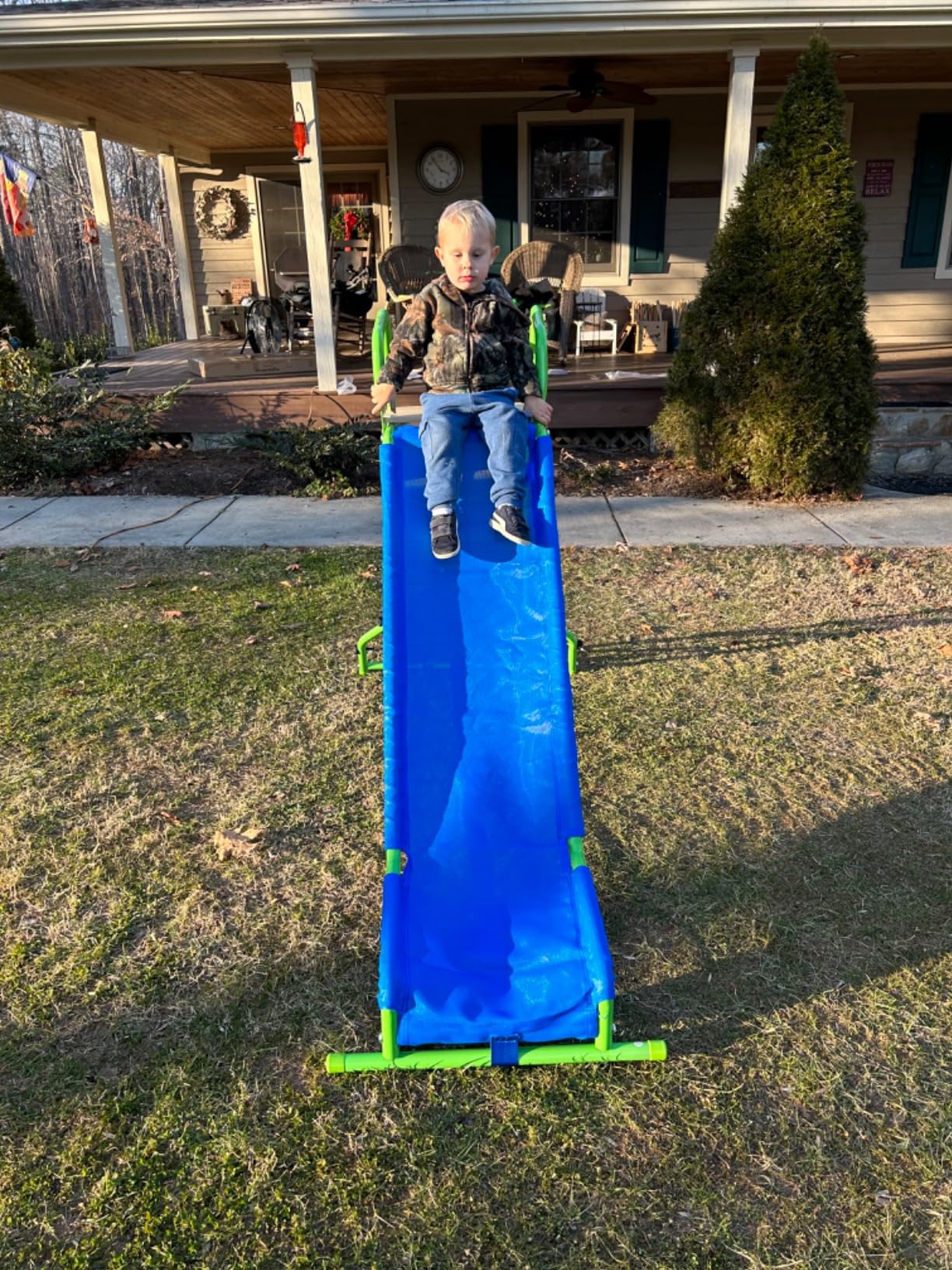 Wonkawoo 5ft Slide for Kids Metal Freestanding Playground Slide for Outdoor Indoor Playground Equipment, Backyard Slide Playset for Preschool and Grade School Children customer photo 1