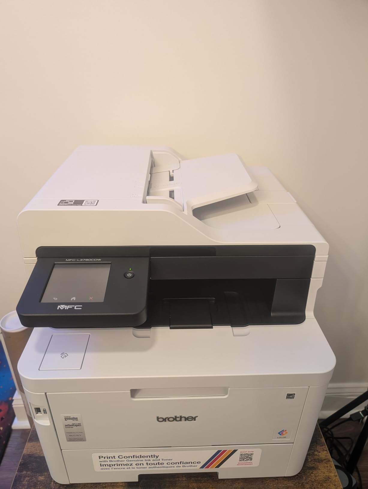 Brother MFC-L3780CDW Wireless Digital Color All-in-One Printer with Laser Quality Output, Single Pass Duplex Copy and Scan customer photo 2