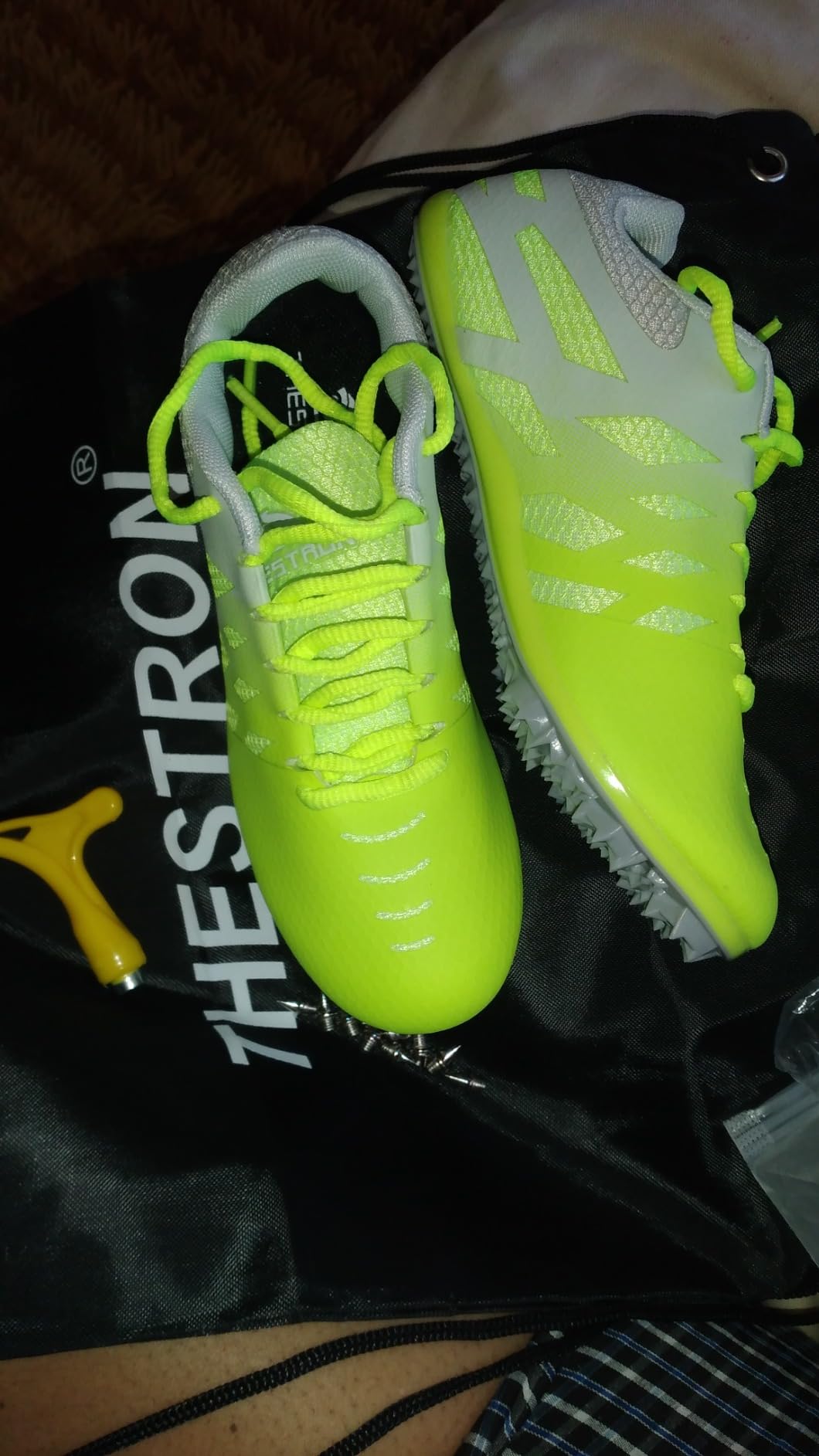 Track and Field Shoes for Men Women Kids 8 Spikes 100-400 Meter Running Racing Shoes Professional Sprint Sport Sneakers customer photo 3