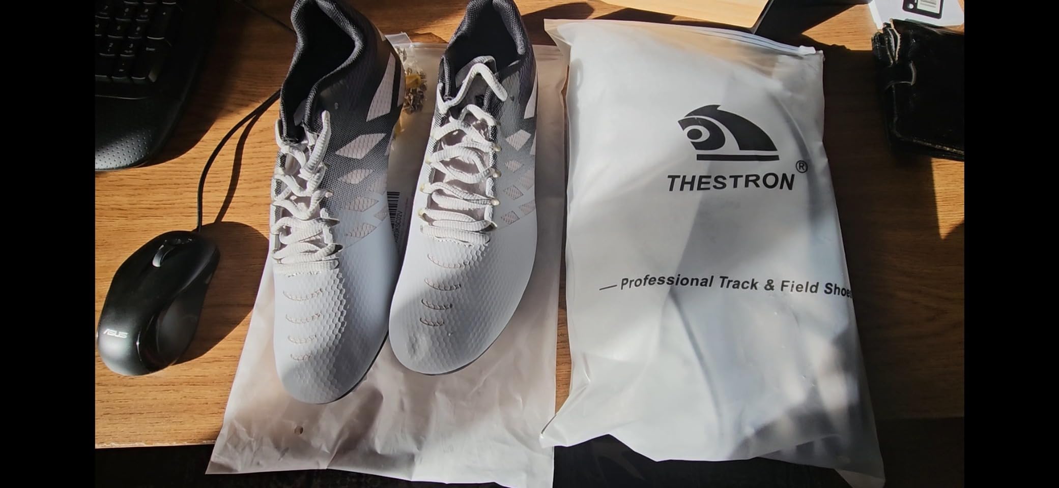 Track and Field Shoes for Men Women Kids 8 Spikes 100-400 Meter Running Racing Shoes Professional Sprint Sport Sneakers customer photo 4