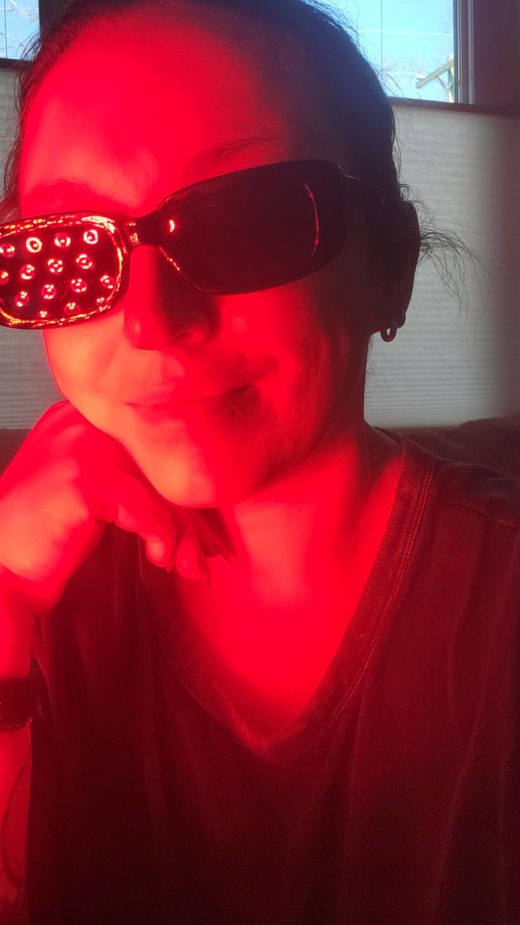 Hooga Red Light Therapy Panel Device - 630nm 660nm 810nm 850nm Red & Near Infrared Light Therapy, LED Light Therapy Lamp, 72 Quad Chip LEDs, Adjustable Brightness, Pulse Mode - ULTRA360 customer photo 2