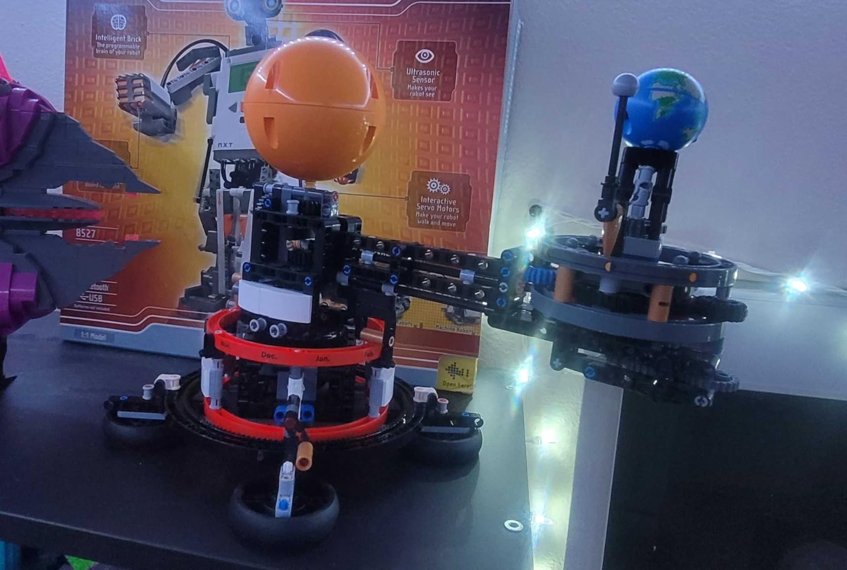 Technic Planet Earth and Moon in Orbit Building Set, Outer Space Birthday Gift for 10 Year Olds, Solar System Toy for Imaginative, Independent Play, Room Decor for Boys & Girls, 42179 customer photo 2