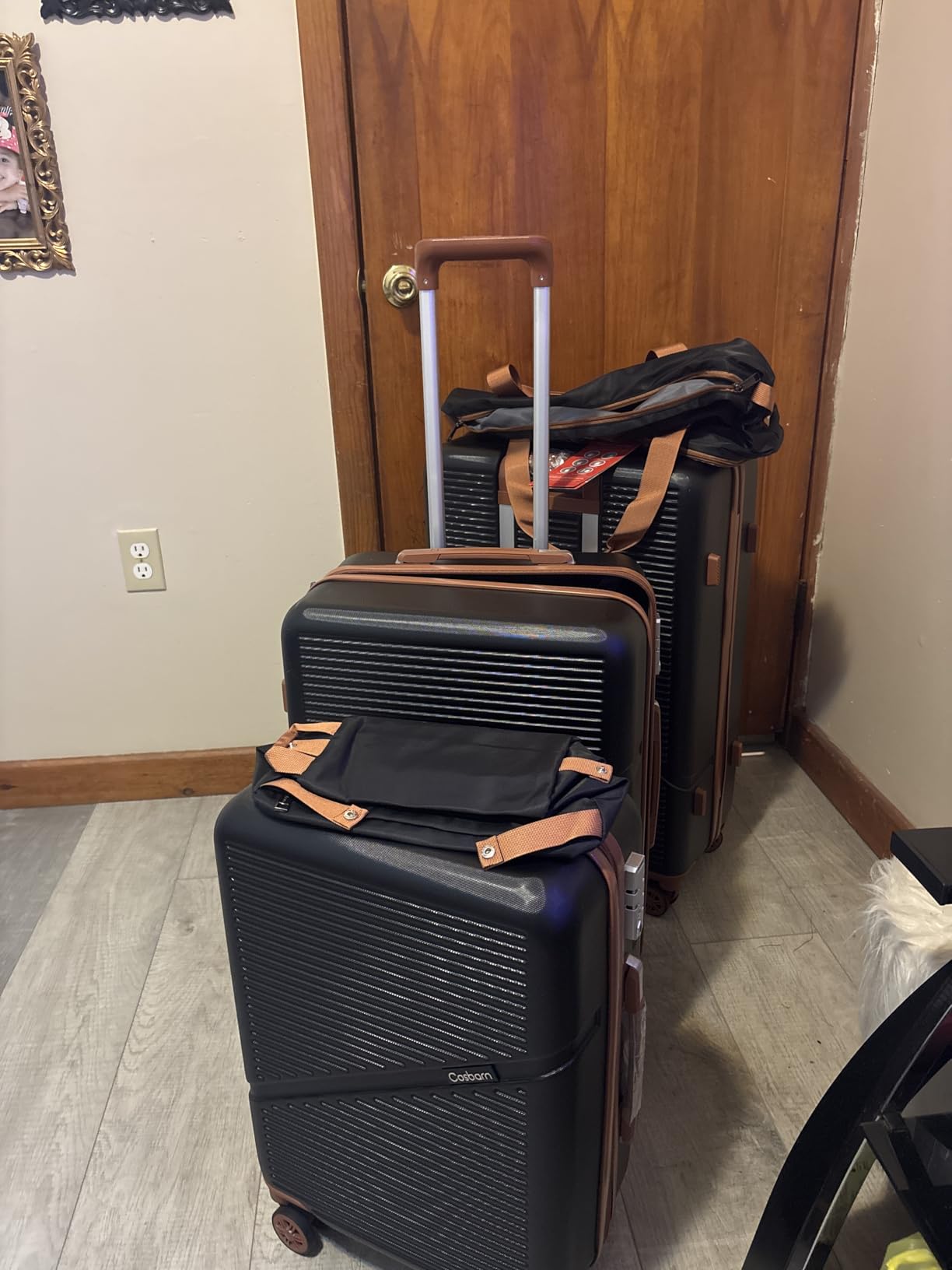 Coolife Luggage Sets 5 Piece Suitcases with Wheels, ABS Hard Case Luggage with TSA Lock Spinner Wheels customer photo 2