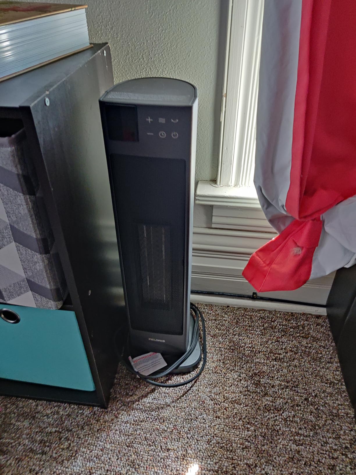 PELONIS Oscillating Ceramic Tower Indoor Space Heater for Home with Oscillation, Programmable Thermostat & ECO Mode, 12H Timer & Remote Control, Safety Protection, 23 Inches, 1500W, PHF15RSAPH23 customer photo 2