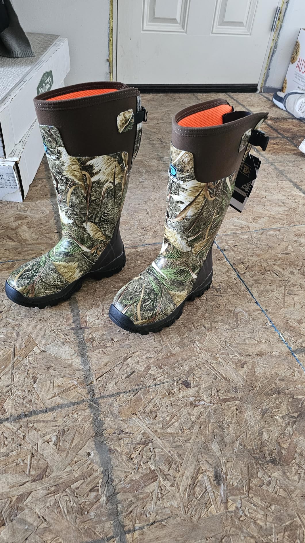 Trudave Hunting Boots for Men, Waterproof Rubber Boots with Steel Shank, 5mm Neoprene Camo Insulated Outdoor Hunting Boots (Size 5-14) customer photo 1