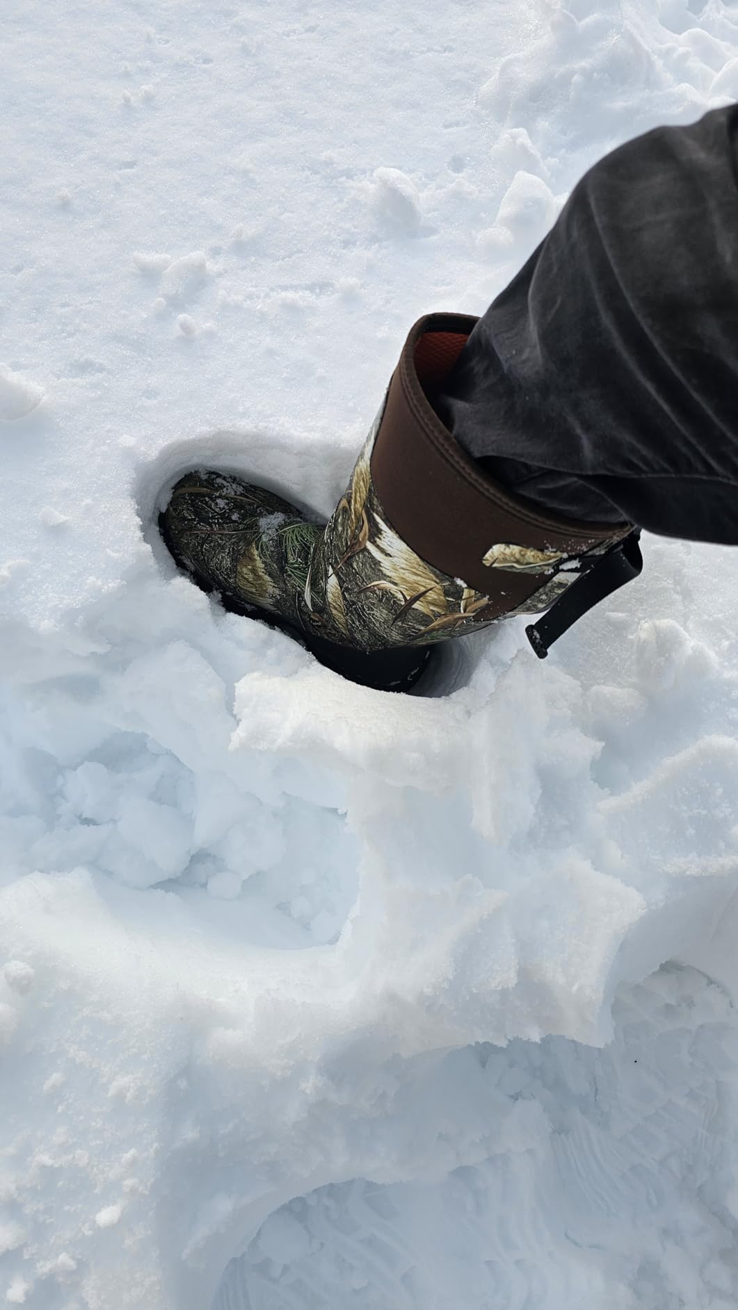 Trudave Hunting Boots for Men, Waterproof Rubber Boots with Steel Shank, 5mm Neoprene Camo Insulated Outdoor Hunting Boots (Size 5-14) customer photo 2