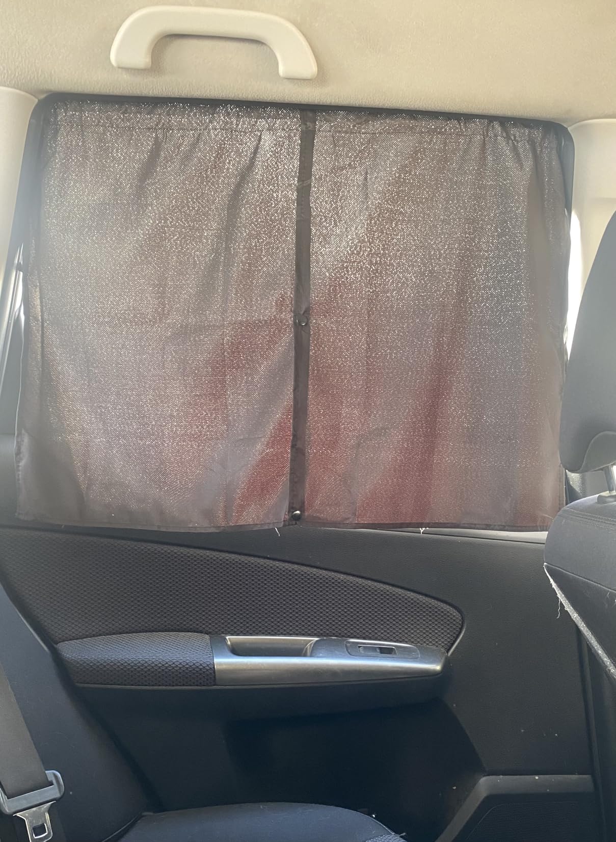Car Window Shades, 2 PCS Magnetic Double Layer Auto Sun Shade for Side Windows Privacy Full Covers/Half Shade Options Back Car Window Curtains for Baby Protection customer photo 1