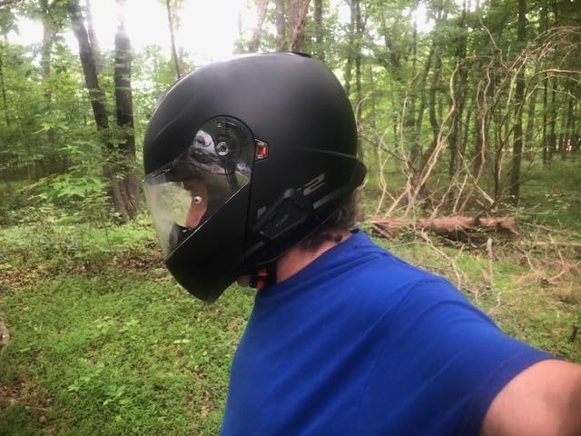 LS2 Helmets Strobe II Modular Motorcycle Helmet W/ SunShield customer photo 1