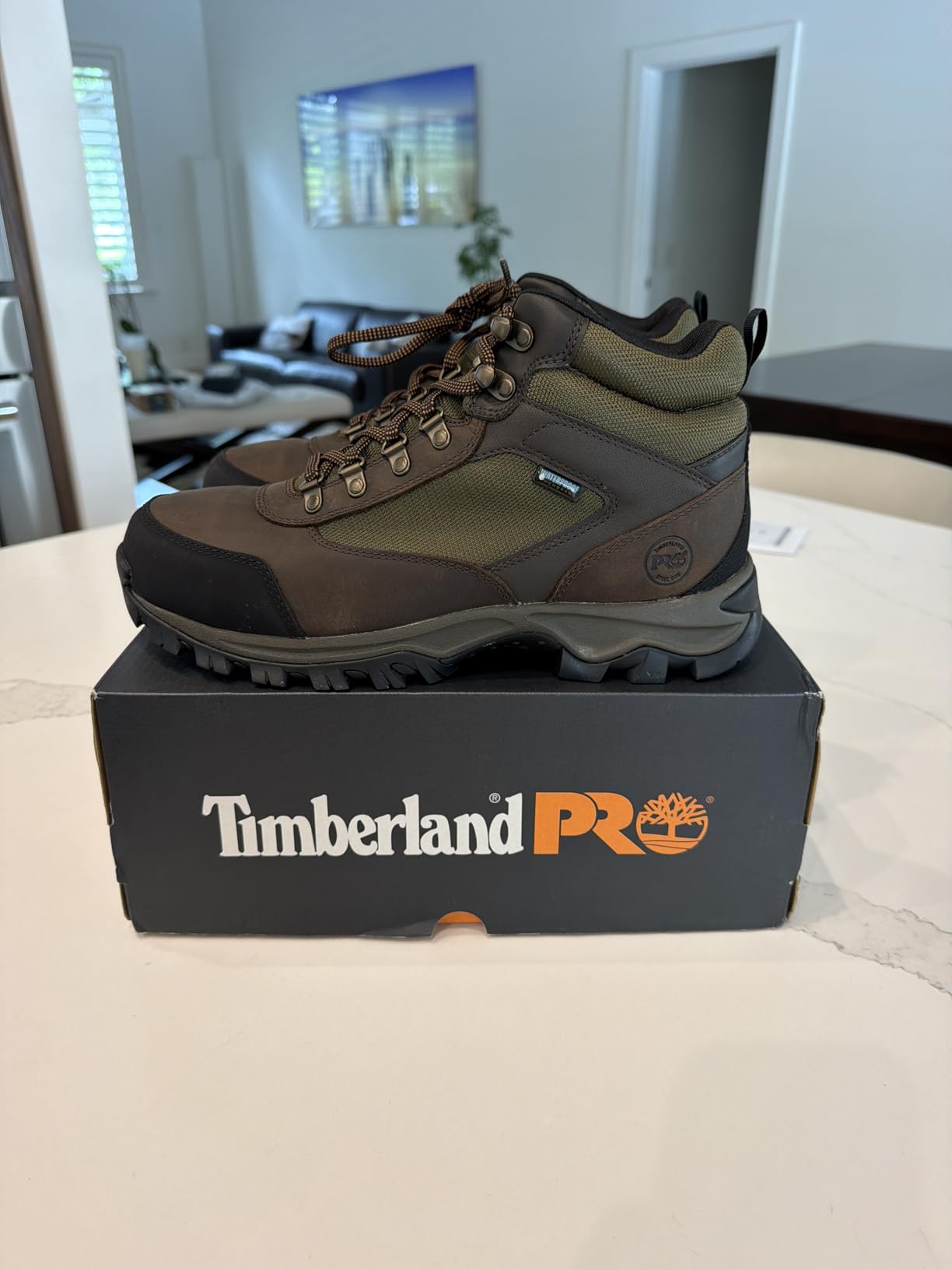 Timberland PRO Mens Keele Ridge Steel Safety Toe Waterproof Industrial Hiking customer photo 2