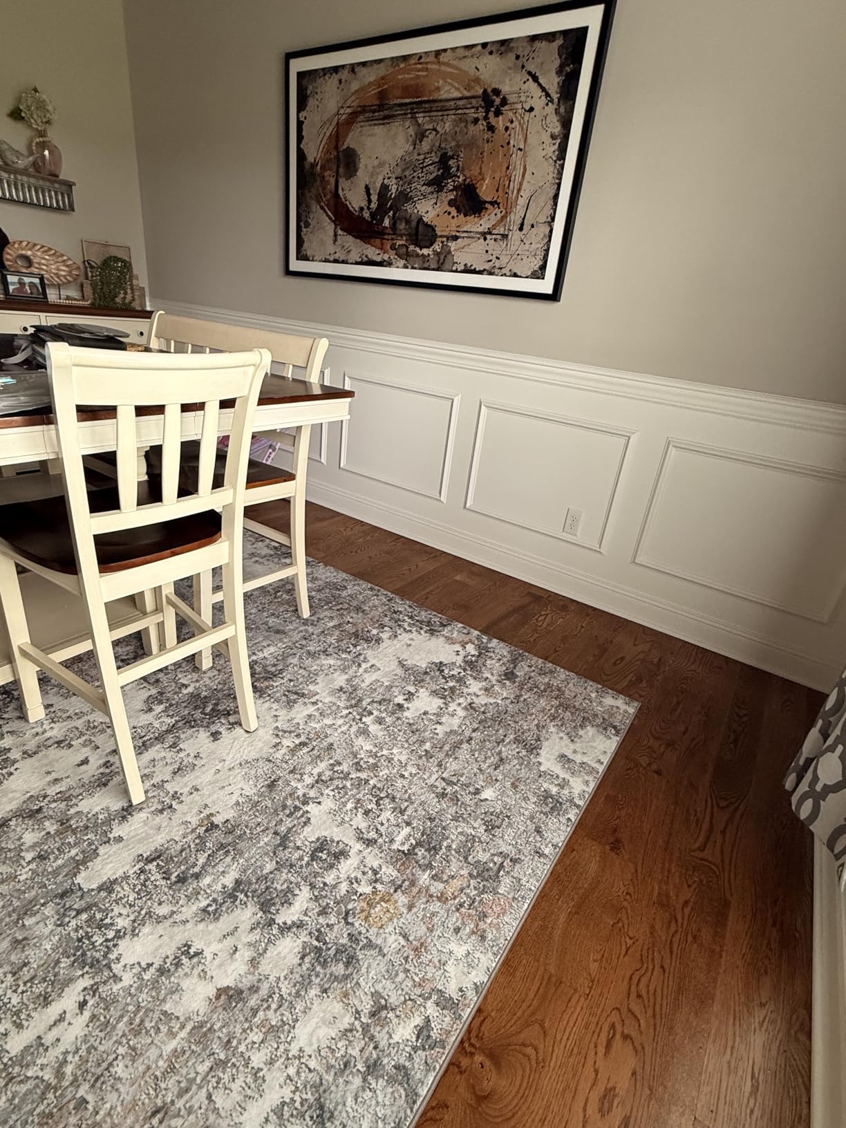 8x10 Area Rugs for Living Room: Abstract Washable Rug with Anti-Slip Backing Non-Shedding Stain-Resistant Soft Modern Large Carpet customer photo 1