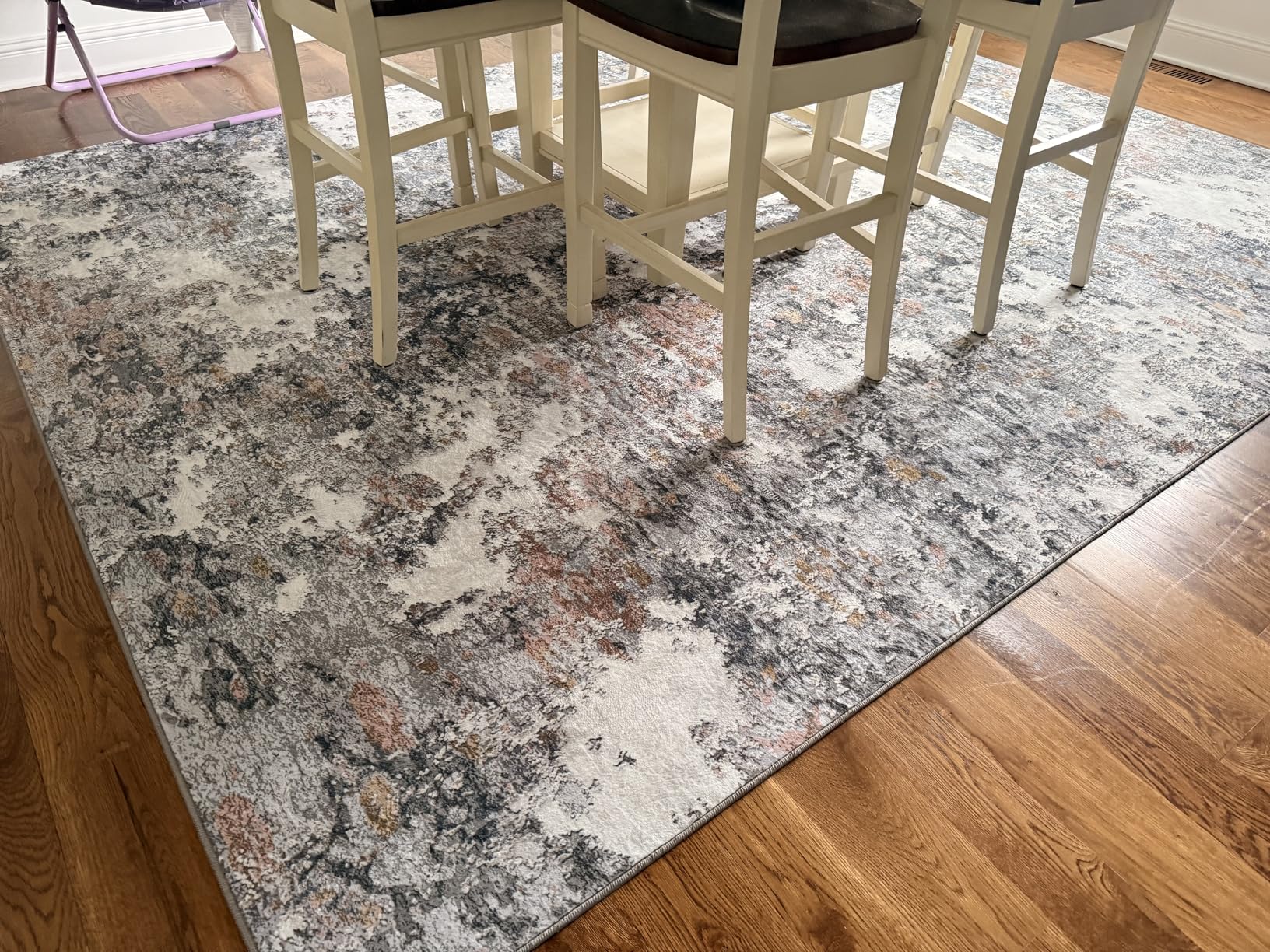 8x10 Area Rugs for Living Room: Abstract Washable Rug with Anti-Slip Backing Non-Shedding Stain-Resistant Soft Modern Large Carpet customer photo 2