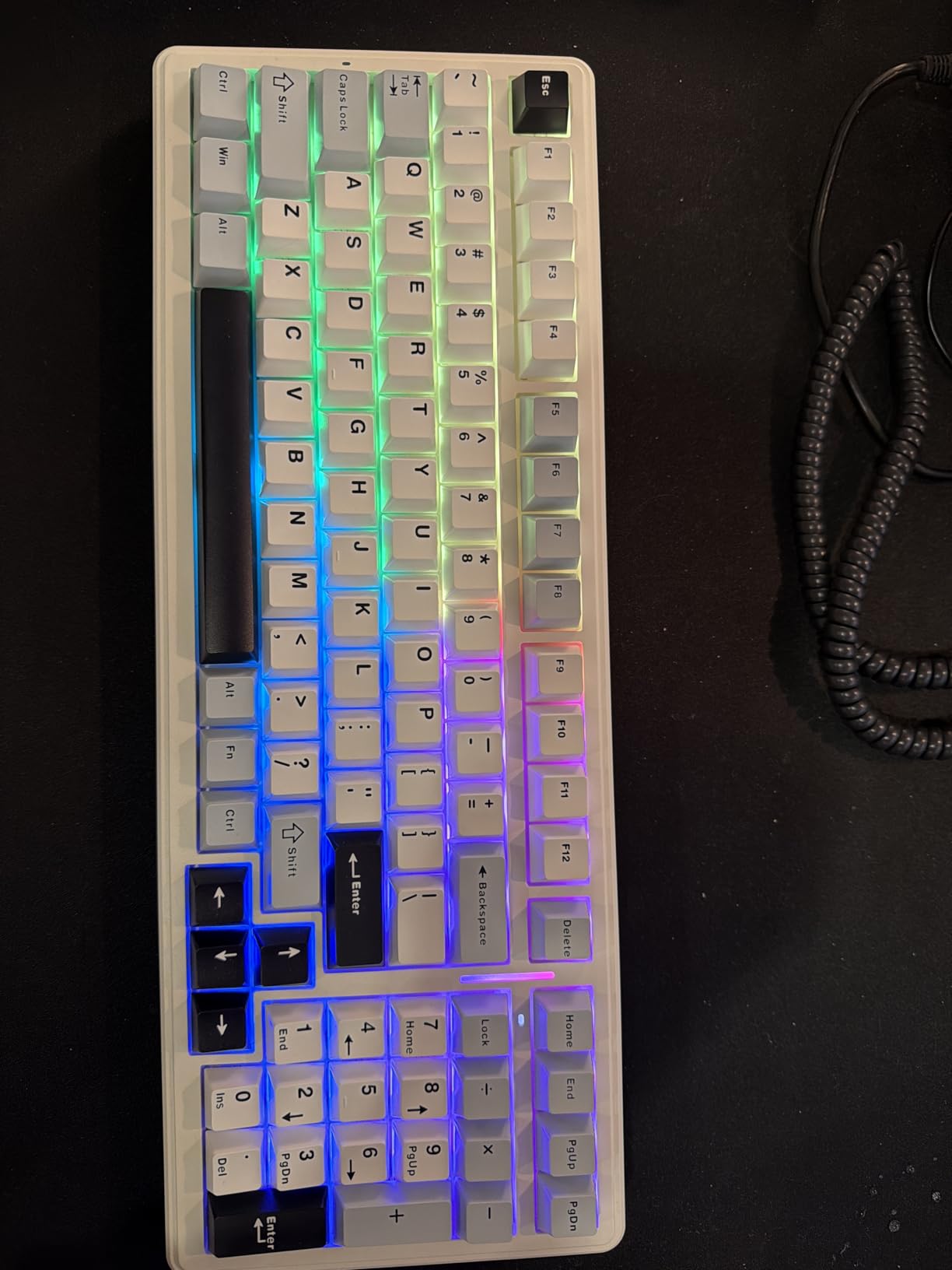 AULA F99 Wireless Mechanical Keyboard, Tri-Mode BT5.0/2.4GHz/USB-C Hot Swappable Custom Keyboard, Pre-lubed Linear Switches, RGB Backlit Computer Gaming Keyboards for PC/Tablet/PS/Xbox customer photo 1