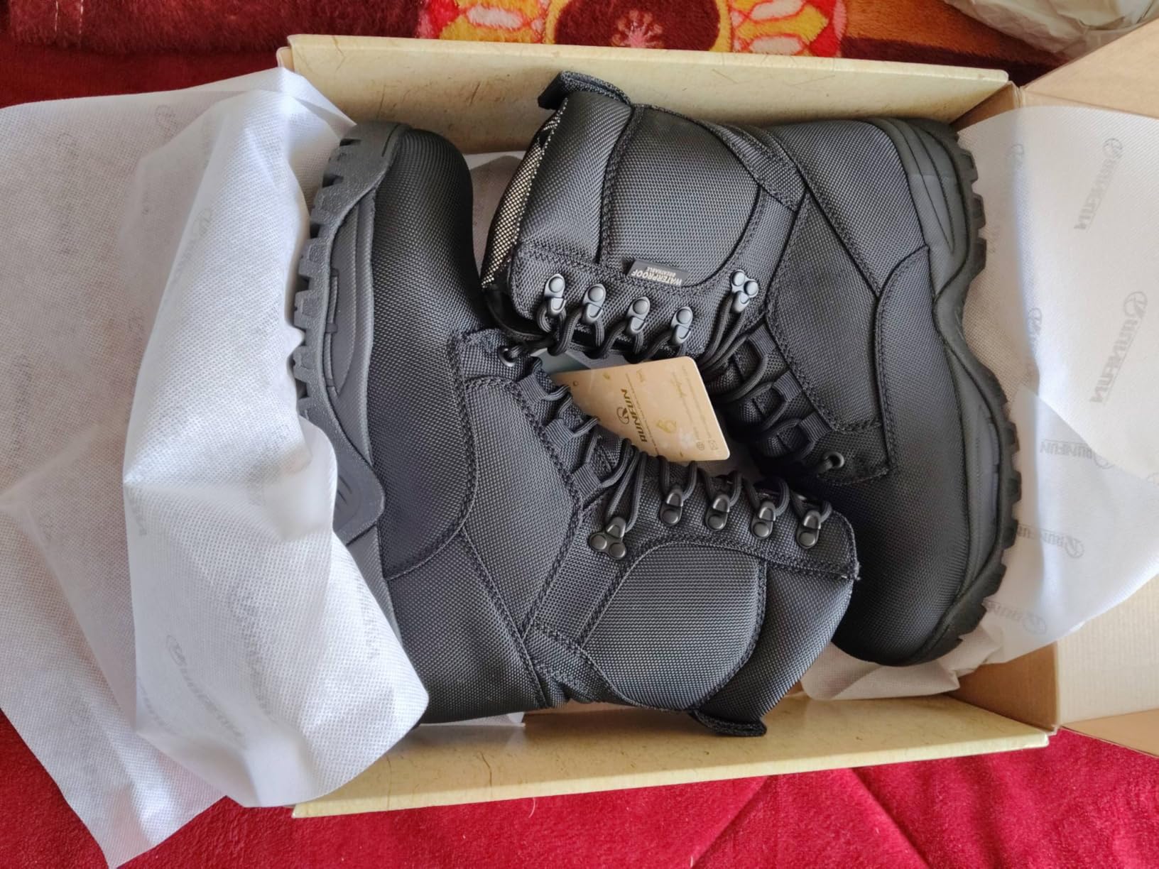 Men's Waterproof Military Tactical Boots Lightweight Work Boot Insulated Hunting Boots, 8 Inches, 400g Thinsulate customer photo 1