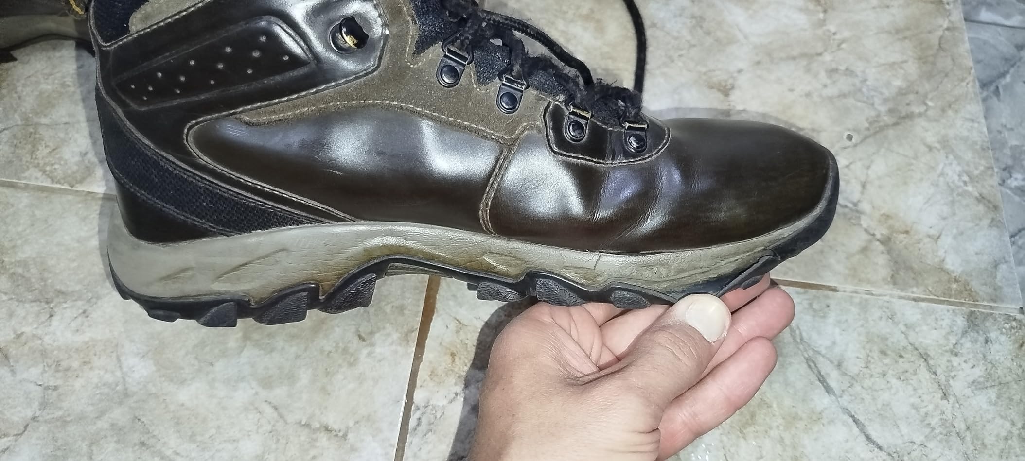 Columbia Men's Newton Ridge Plus Ii Waterproof Hiking Shoe customer photo 2