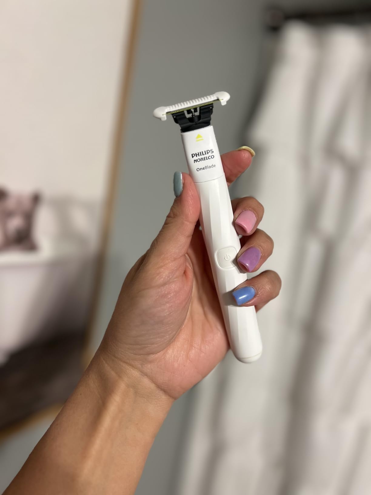 Philips Norelco OneBlade Intimate, Designed For Pubic Grooming, Trim & Shave With Extra Skin Protection, Model QP1924/70 customer photo 1