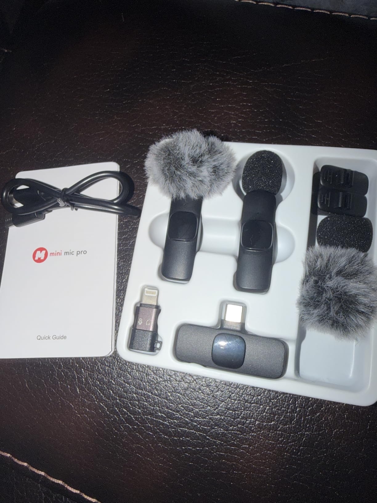 Mini Mic Pro (Latest Model - Wireless Mini Microphone for iPhone, iPad, Android - 2 Pack Lavalier Microphone for Video Recording - iPhone Mic Crystal Clear Recording with USB-C for Content Creators customer photo 1