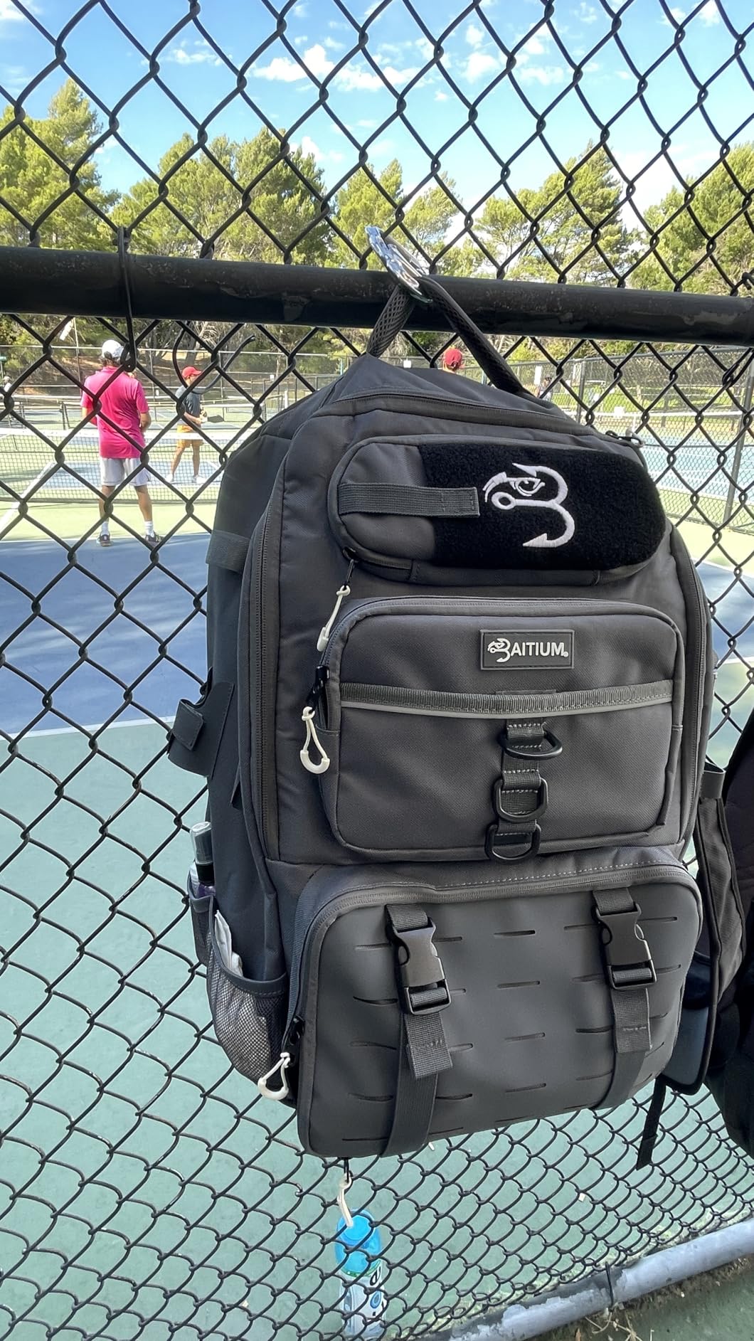 Baitium Fishing Backpack, Tackle Bag With Rod Holders, 40L Capacity With Cooler, Rain Cover, Insulated Pocket, 4 Tackle Trays Included- (Green) customer photo 2