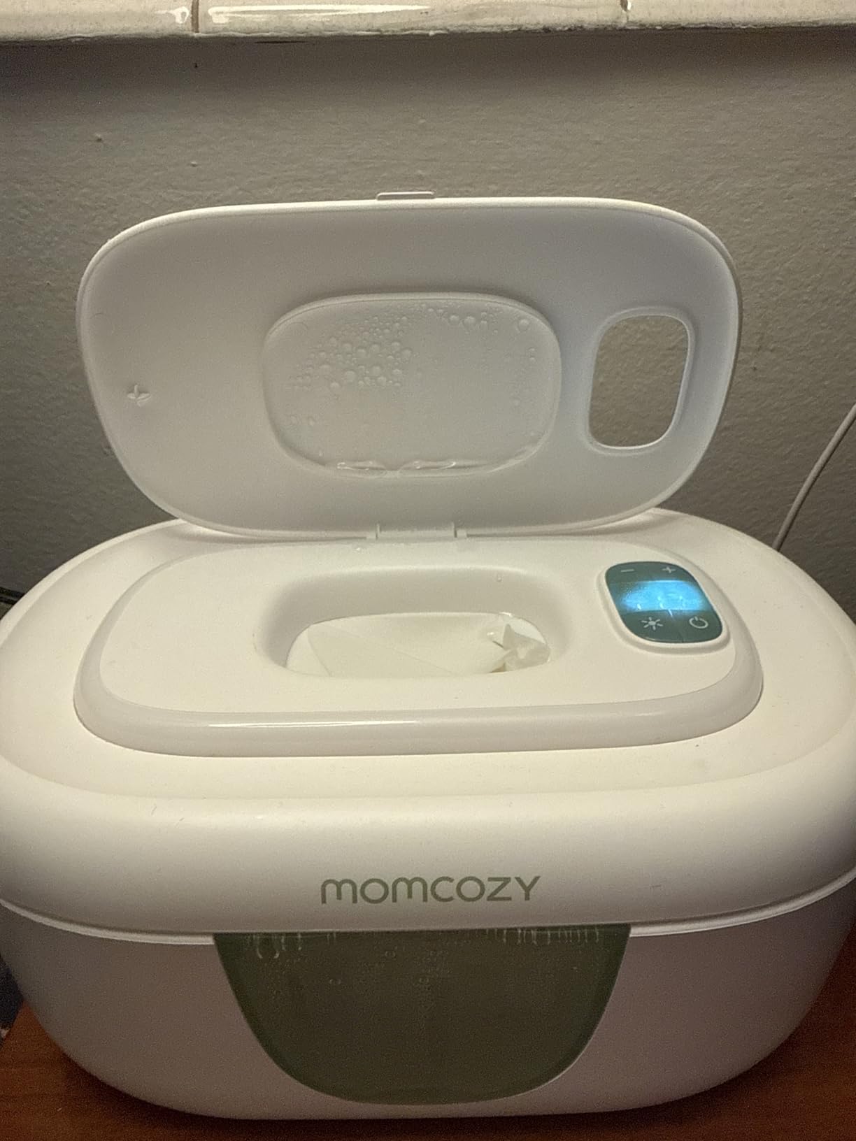 Momcozy Baby Wipe Warmer, Innovative Spring Design, Large Capacity Wipes Dispenser, Fast and Even Heating, 4 Modes of Temperature Heating Control, Diaper Wipe Warmer with Night Light customer photo 1