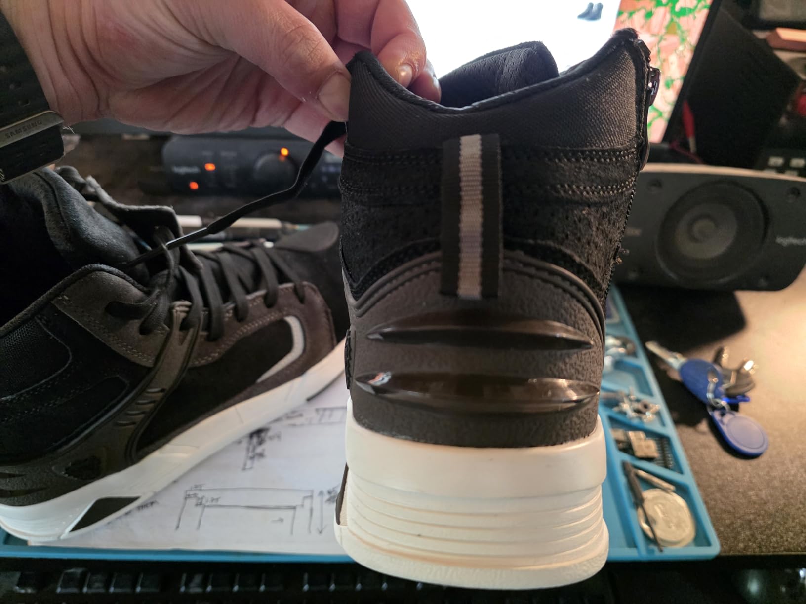 Motorcycle Leather Boots,Street Riding Shoes,Anti-Slip Side Zipper Shoes for Men and Women customer photo 2