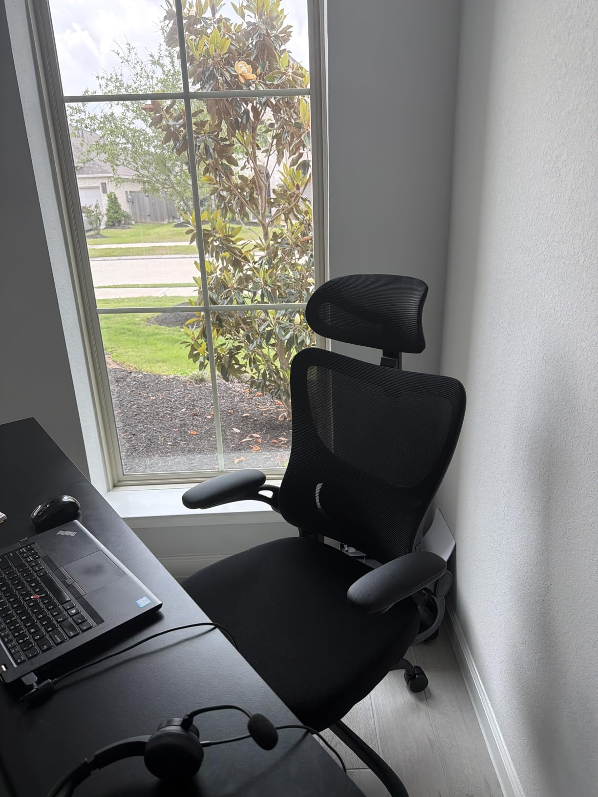 Marsail Ergonomic Office Chair High Back Mesh Adjustable Lumbar Support Rolling Work Swivel Task Chairs with 3D Armrests and Headrest customer photo 1