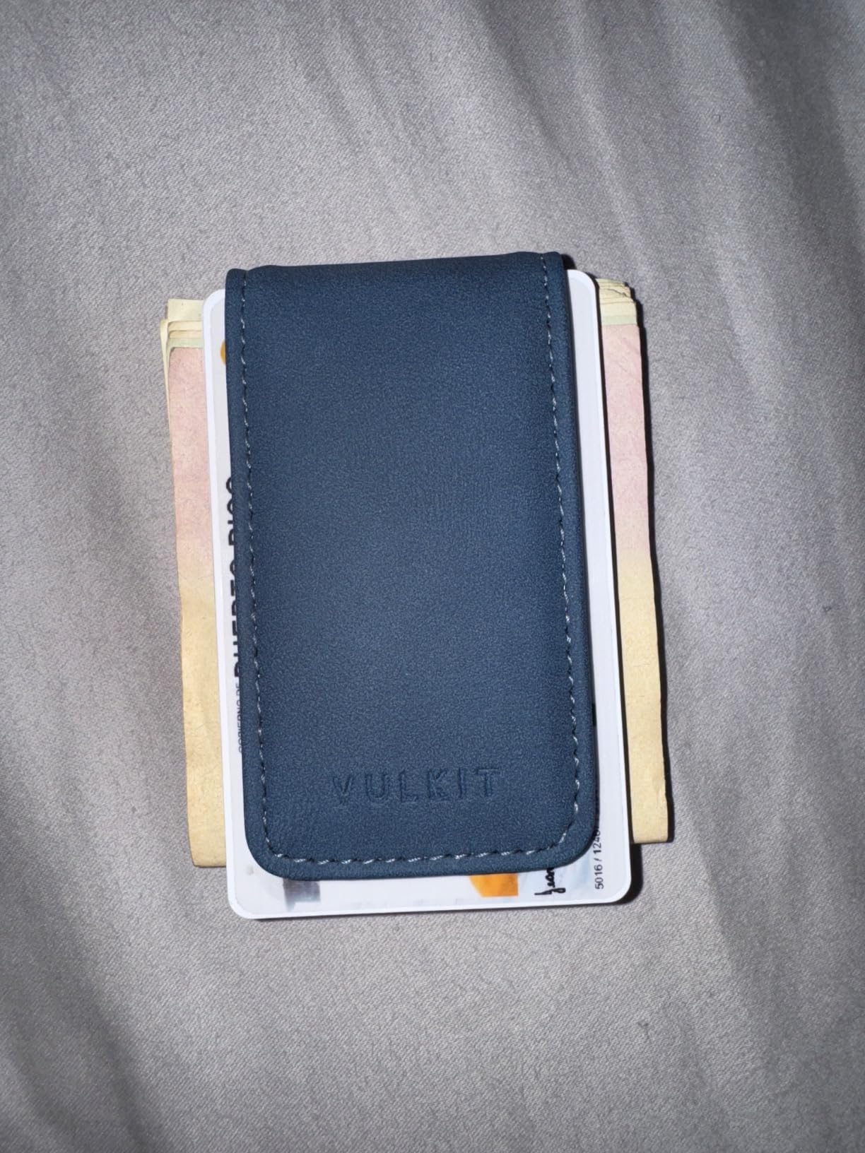 VULKIT Magnetic Money Clip Leather Money Holder Minimalist Design Holds Up to 15 Cash customer photo 2