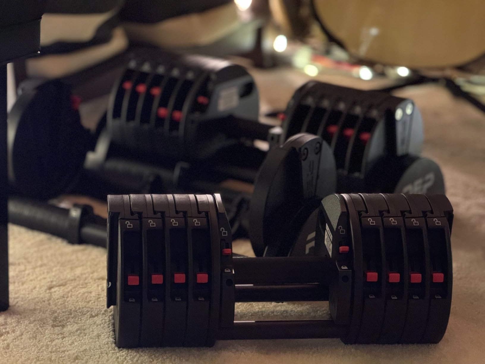 REP Fitness QuickDraw Adjustable Dumbbell Set, Pair, 30/40/50/60 lb Each, Steel Plates, Knurled Handle, Lock-N-Load Switch, Space-Saving Compact Free Weights, Strength Training, Home Gym, Men & Women customer photo 1