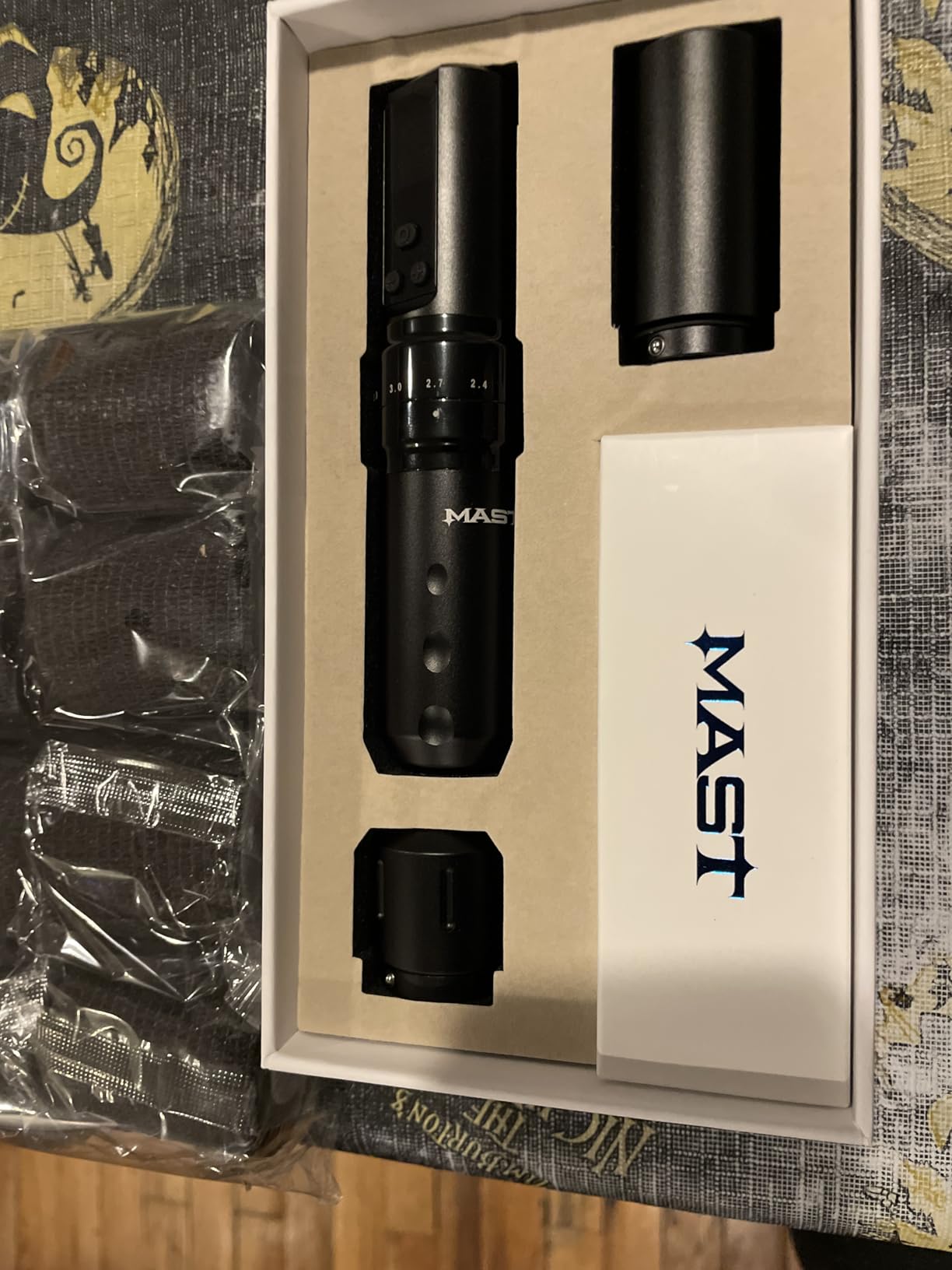 Mast Fold2 Pro Tattoo Gun, Wireless Rotary Tattoo Pen Machine, Real 7 Strokes Length, 2 Batteries 2,000mAh Power Supply Extra Battery, Mcore Tattoo Motor P-076 customer photo 2