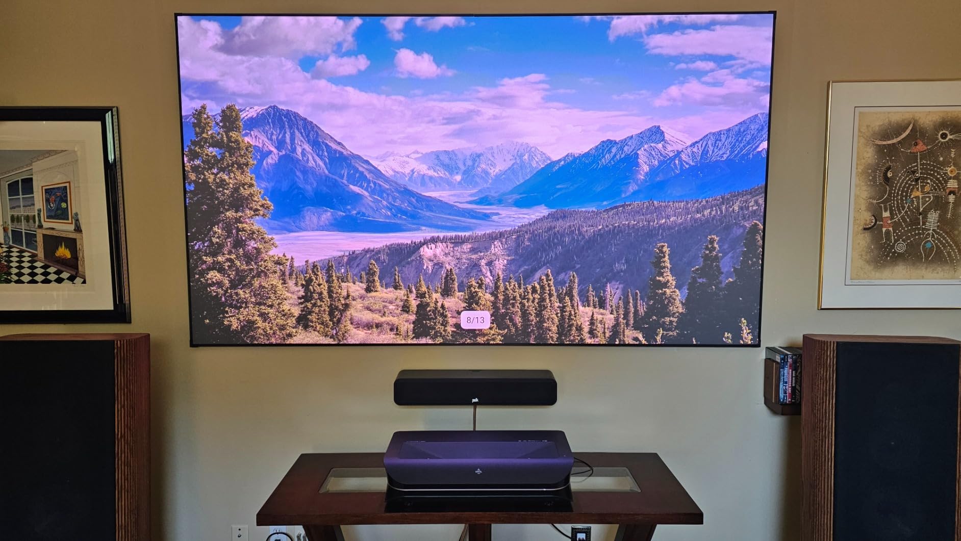 AWOL Vision LTV-3000 Pro 4K 3D Ultra Short Throw Triple Laser Projector, Dolby Vision & Atmos, HDR10+, 150