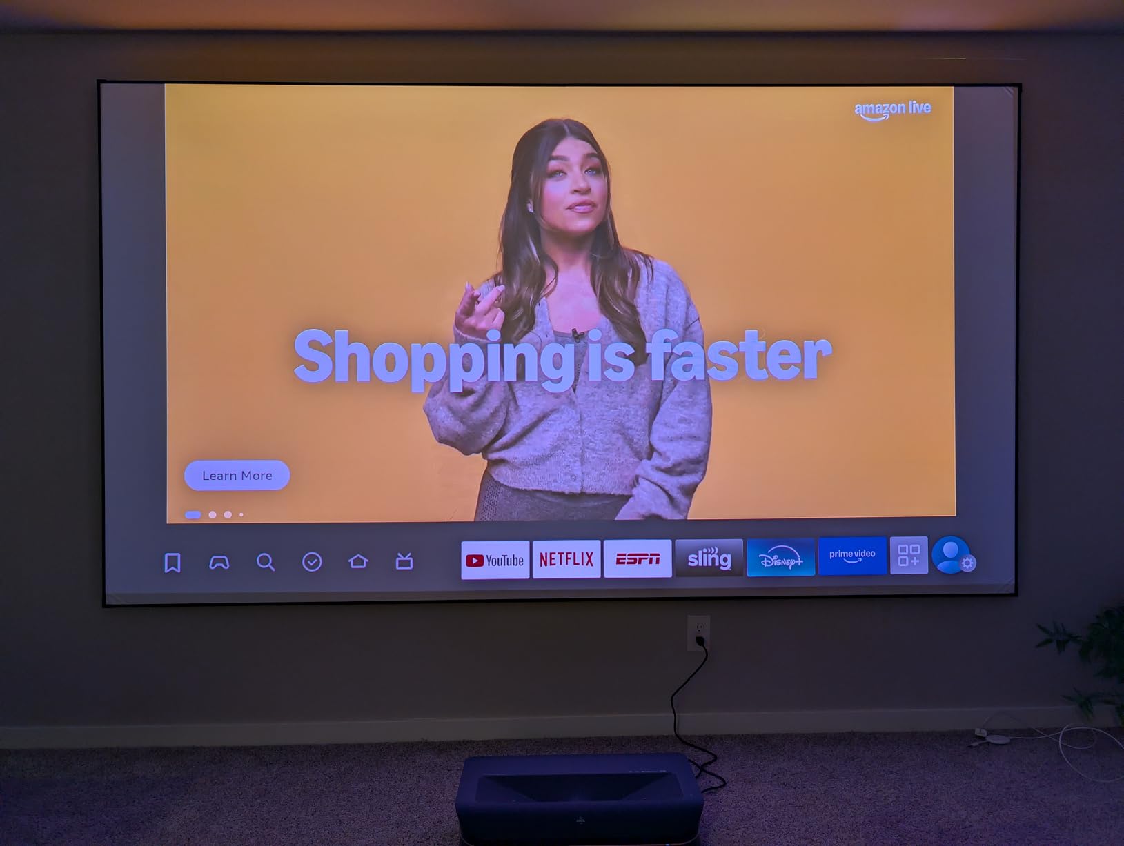 AWOL Vision LTV-3000 Pro 4K 3D Ultra Short Throw Triple Laser Projector, Dolby Vision & Atmos, HDR10+, 150