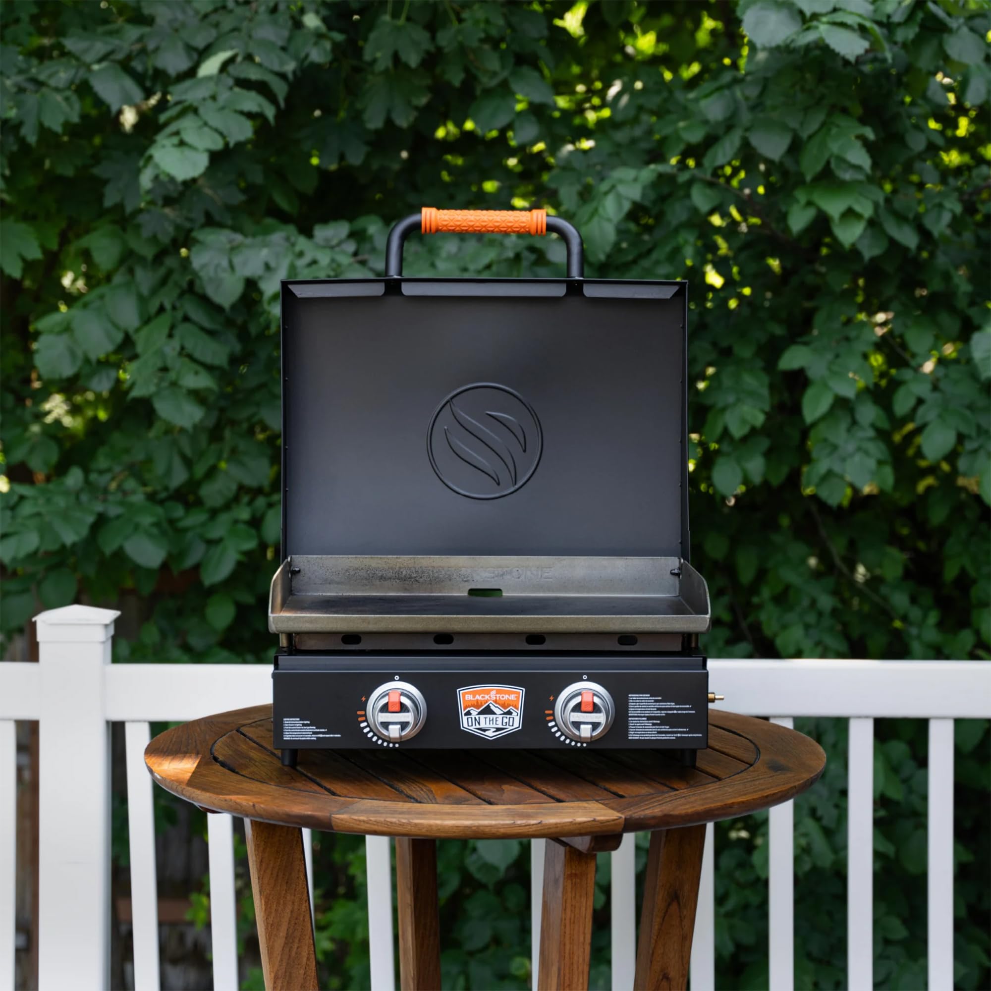 OTG 22 Inch Tabletop Griddle Plate with Built-In Hood, Black - Portable Outdoor Grill Appliances for Camping, Tailgate Grilling, and On-the-Go Kitchen Cooking customer photo 2