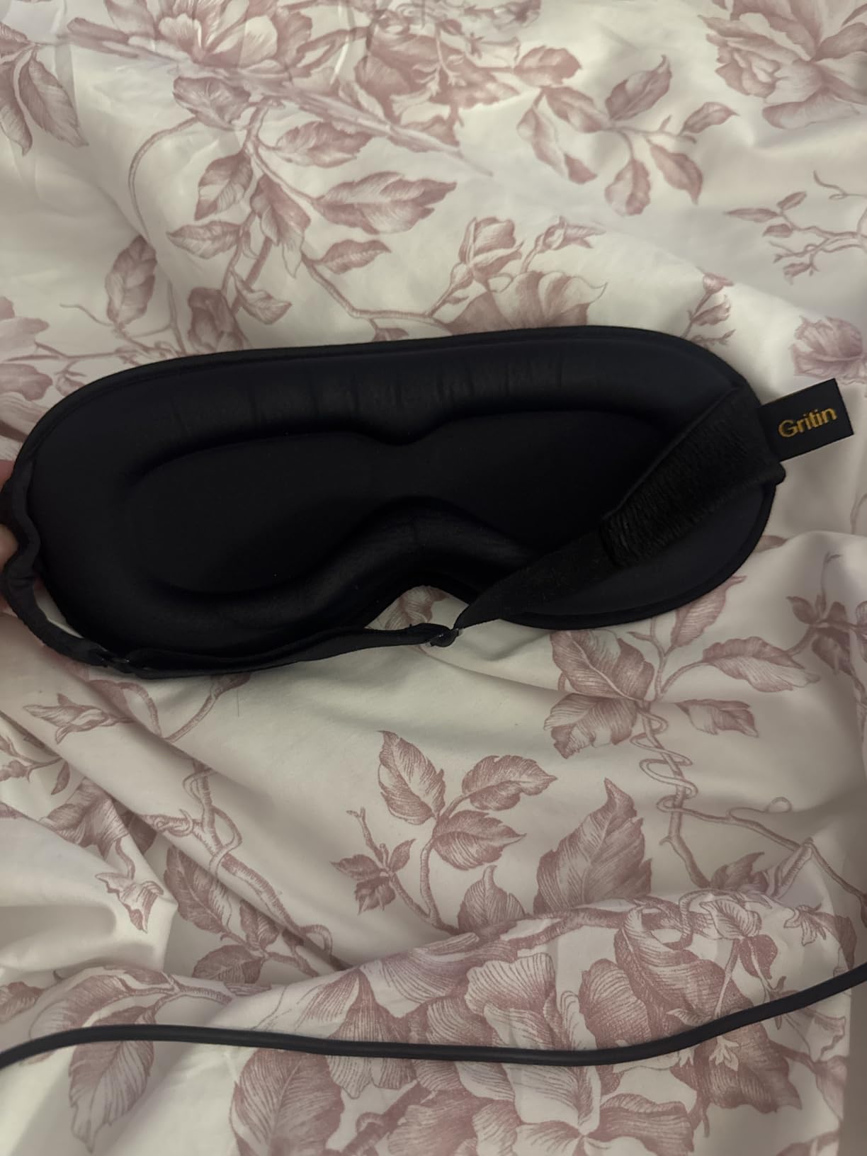 Gritin 100% Blackout Sleep Eye Mask - Zero Pressure, Ergonomic Design 3D Cutout Eye Movement and Eyelash Friendly customer photo 2