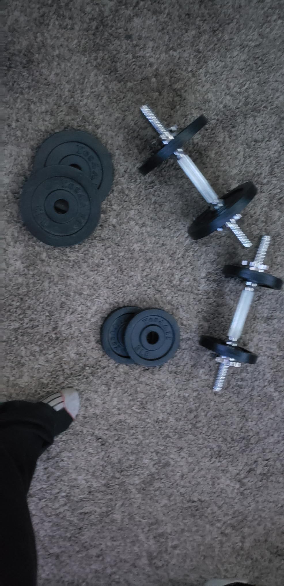 Yes4All Old School Adjustable Dumbbell Set with Weight Plates, Star Lock Collars/Connector, 40lbs to 200lbs Adjustable Weight Plates Set customer photo 1