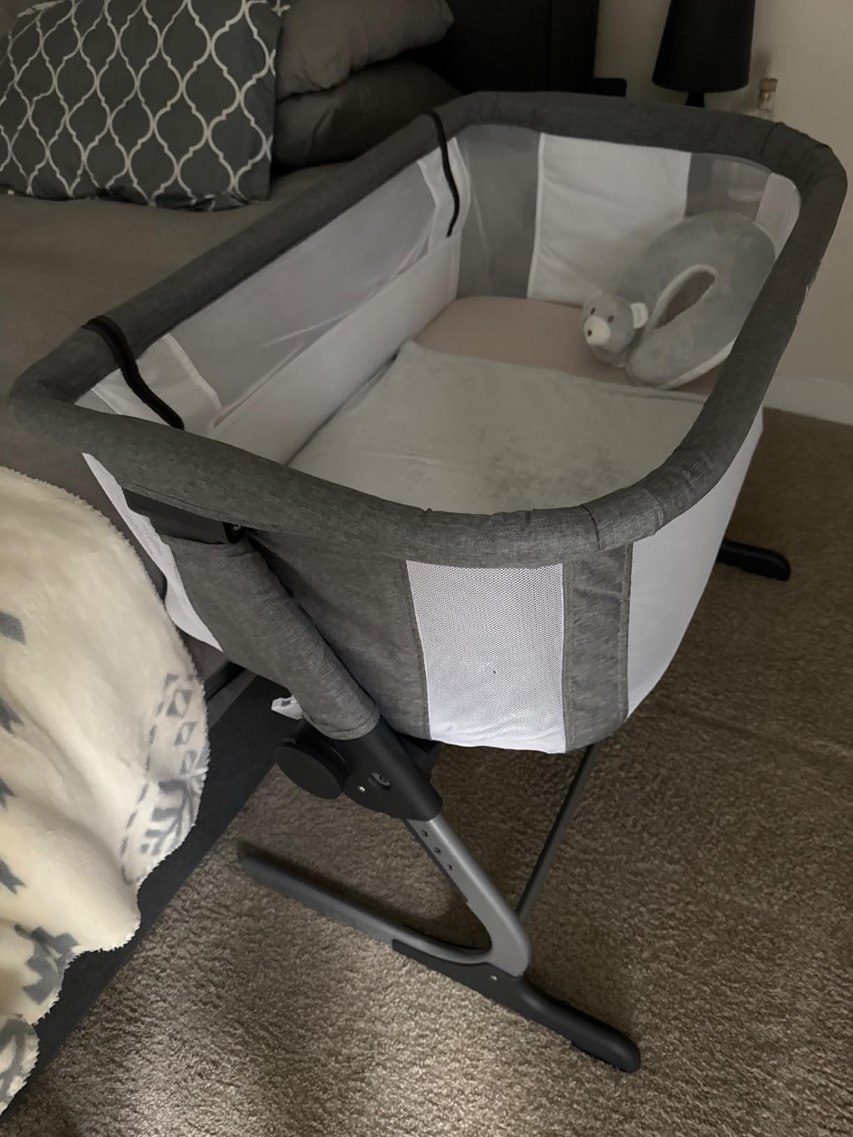 Baby Delight Beside Me Dreamer Bassinet | Bedside Sleeper & Baby Bassinet | 8-Position Height Adjustment | 100% GOTS Certified Organic Cotton Fabric customer photo 1