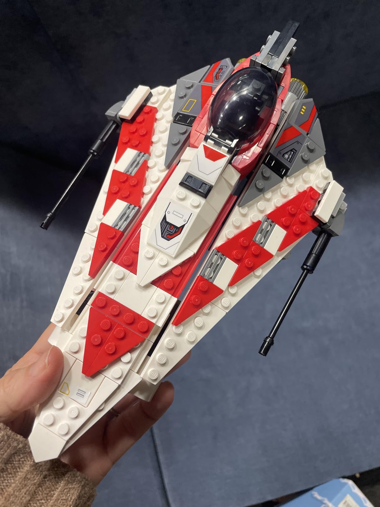 LEGO Star Wars Jedi Bob's Starfighter Buildable Toy Vehicle, Brick Built Star Wars Starship with Jedi Bob Minifigure, Birthday Gift Idea for Boys, Girls or Any Fan Ages 8 and Up, 75388 customer photo 2