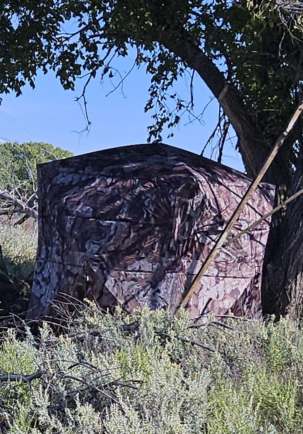 Barronett Blinds Ace 250, Portable Hunting Blind, Large Pop-Up Hub Blind, Panoramic Shooting Windows, Lightweight, Crater Harvest, 75x75x67 inches customer photo 1