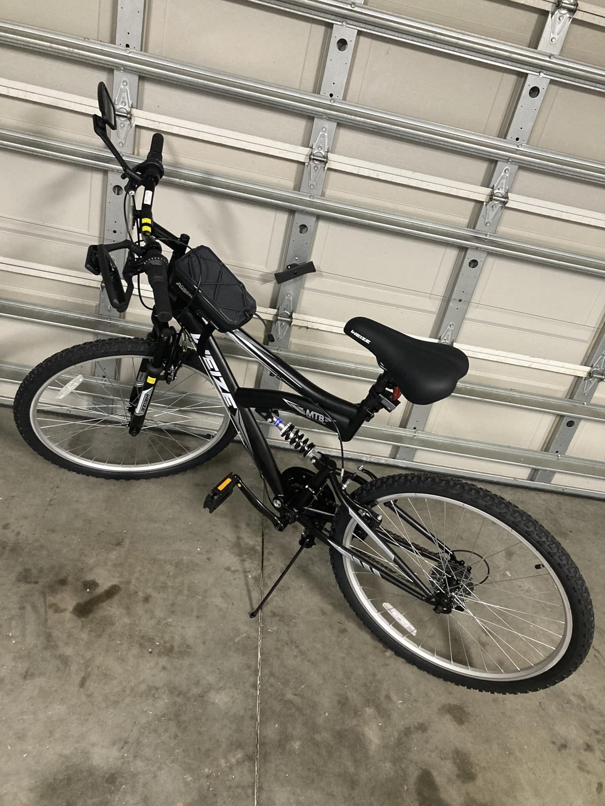 WEIZE Mountain Bike, 26 27.5 inch Outdoor Hybrid Bike, 18-Speed/High-Carbon Steel/Dual Full Suspension, Adjustable Ergonomic Seat for Men Women Adult, MTB Bicycle with Suspension Fork customer photo 1