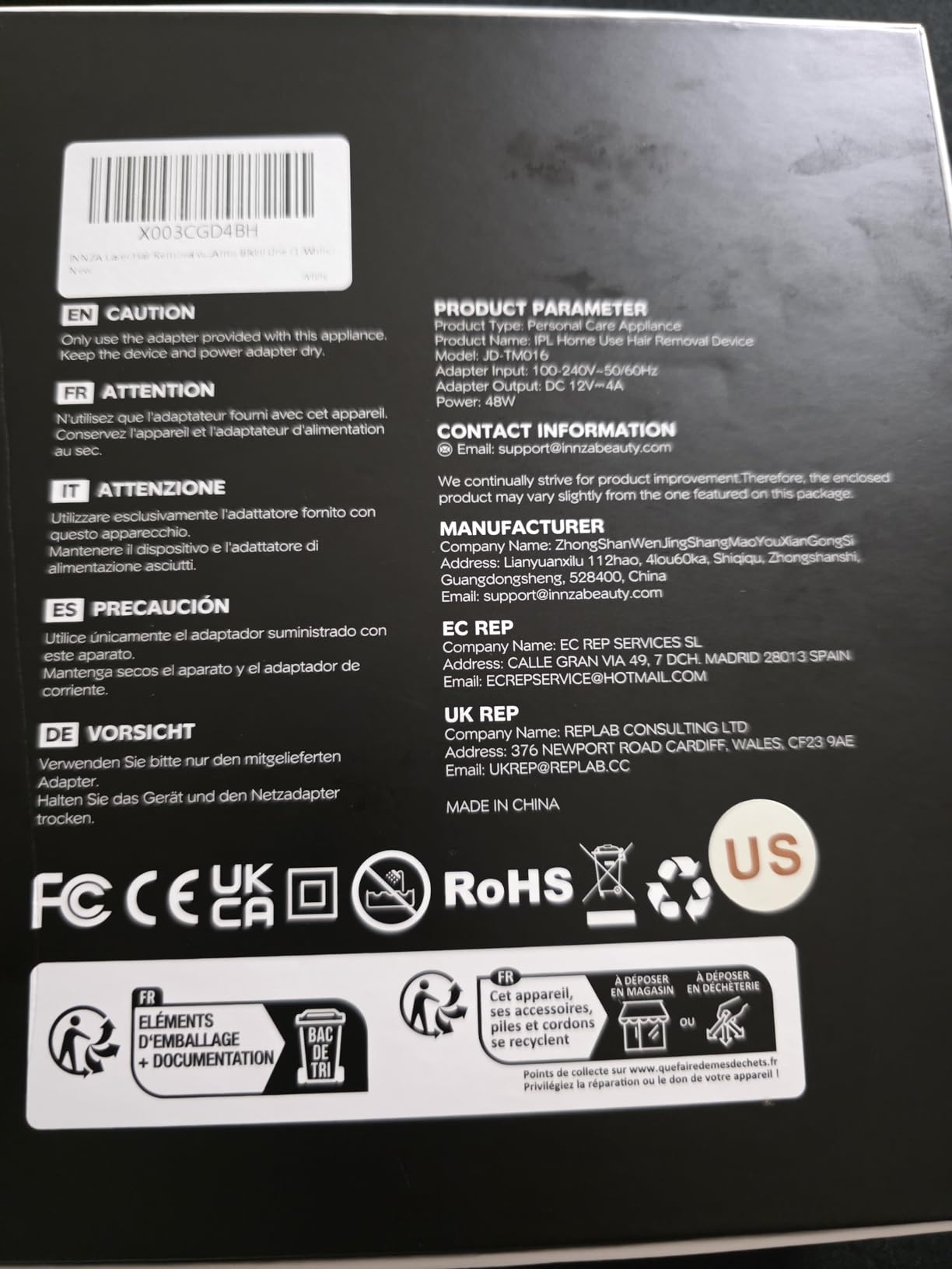 INNZA IPL Hair Removal with Ice Cooling Care Function for Women, Long-Lasting Results, 999,999 Flashes Painless Hair Removal, Hair Removal Device for Armpits Legs Arms Bikini Line customer photo 2
