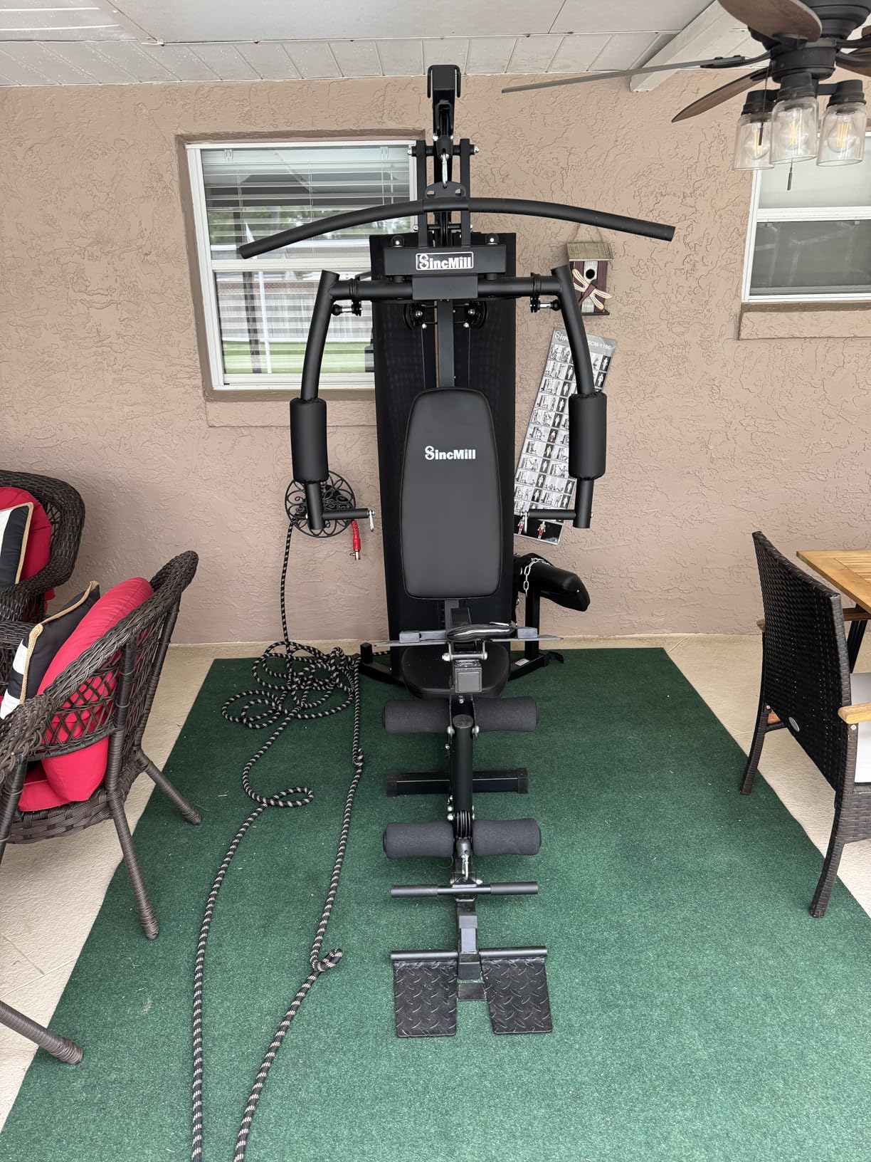 SincMill Home Gym Multifunctional Full Body Workout Equipment for Home Exercise Fitness customer photo 2