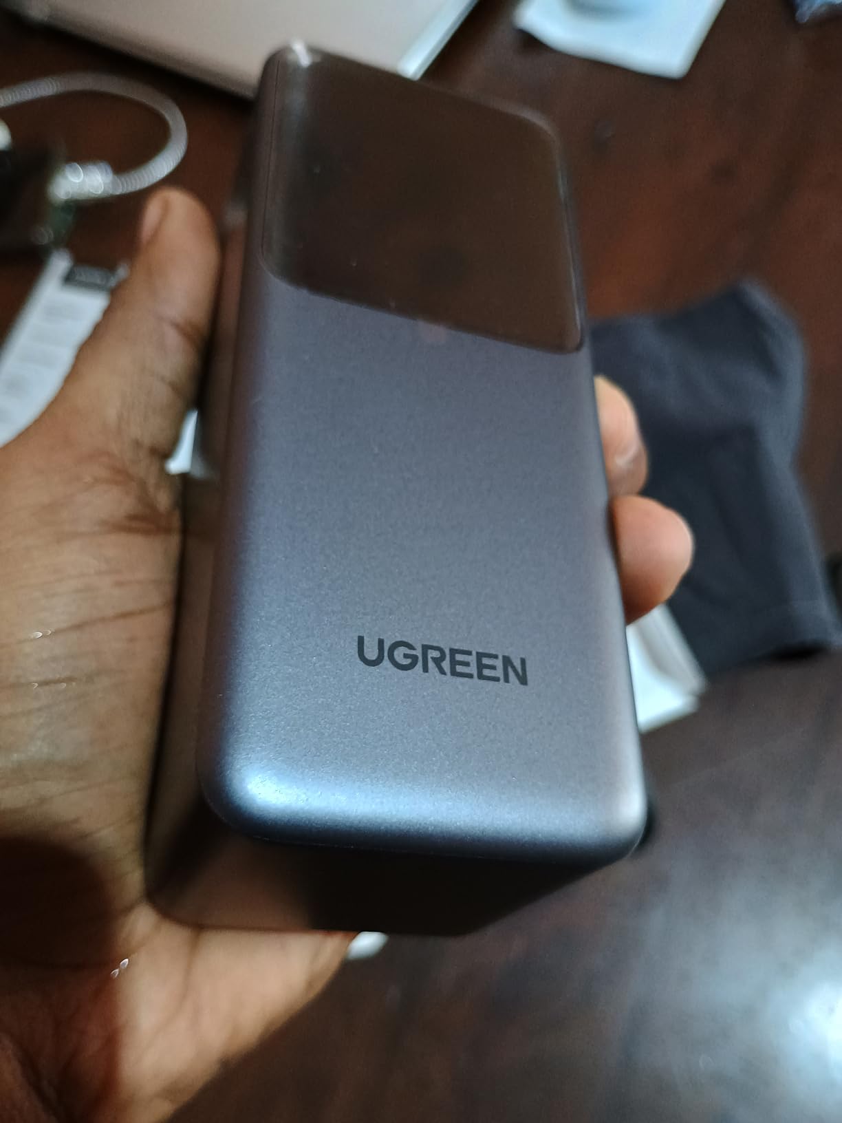 UGREEN Nexode Power Bank 20000mAh 130W Portable Charger 72Wh PD Fast Charging 3-Port USB C Battery Pack with TFT Smart Display customer photo 2