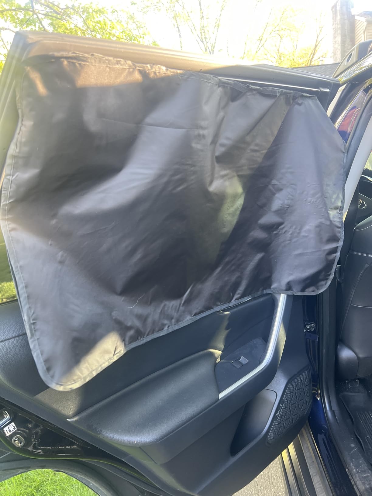 XCBYT Car Window Shades - 4 Pcs Car Privacy Curtains - 100% Block Light Car Window Covers - Magnetic Side Window Sun Shade Keeps Cooler for Breastfeeding, Taking a nap, Changing Clothes, Camping customer photo 1