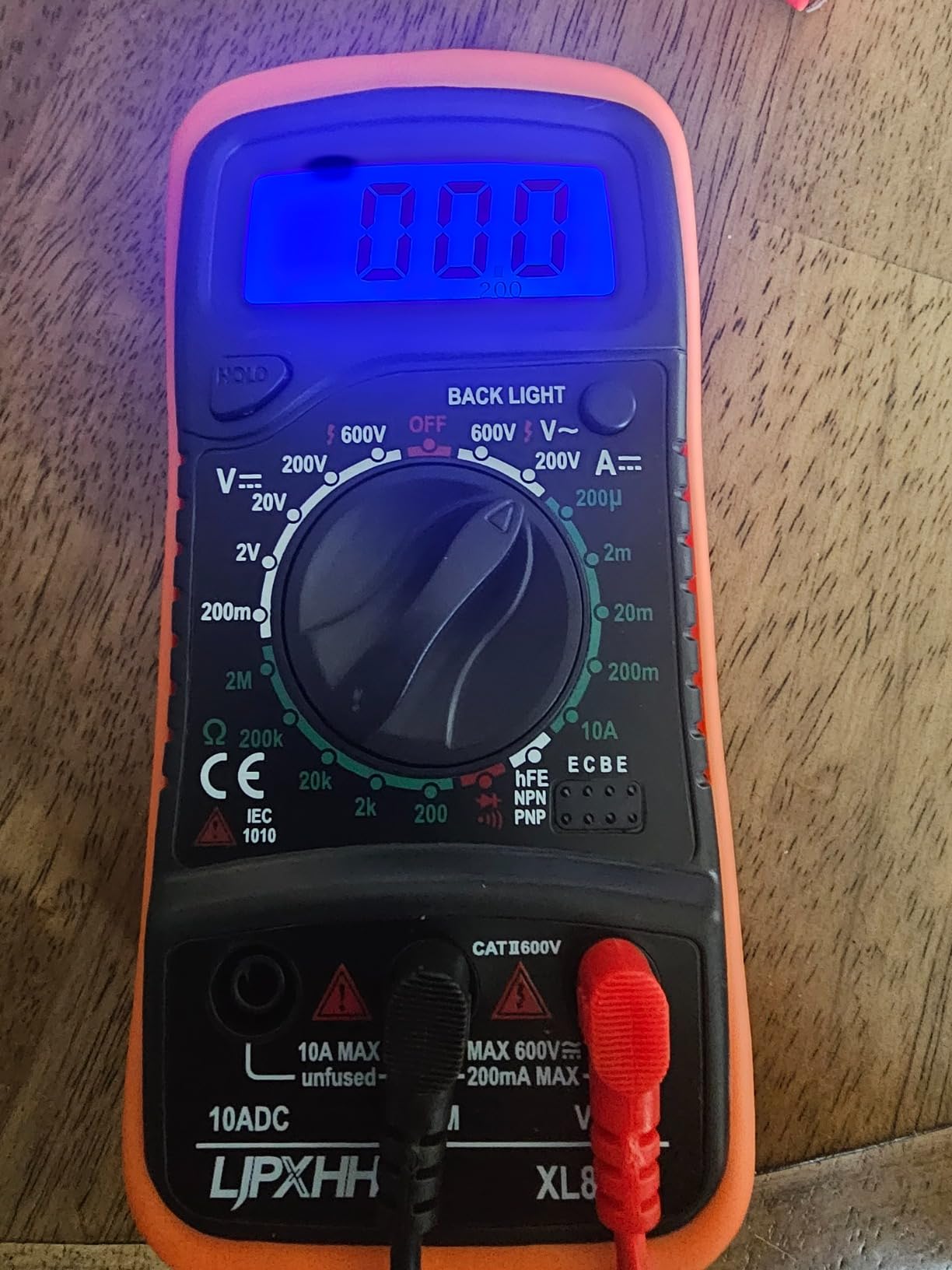 Digital Multimeter Voltmeter Battery Voltage Multi Tester Continuity Ohm Volt Amp DC AC Current Resistance Diodes 2000 Counts Electrical Test Meter with Leads Backlight LCD Display customer photo 2