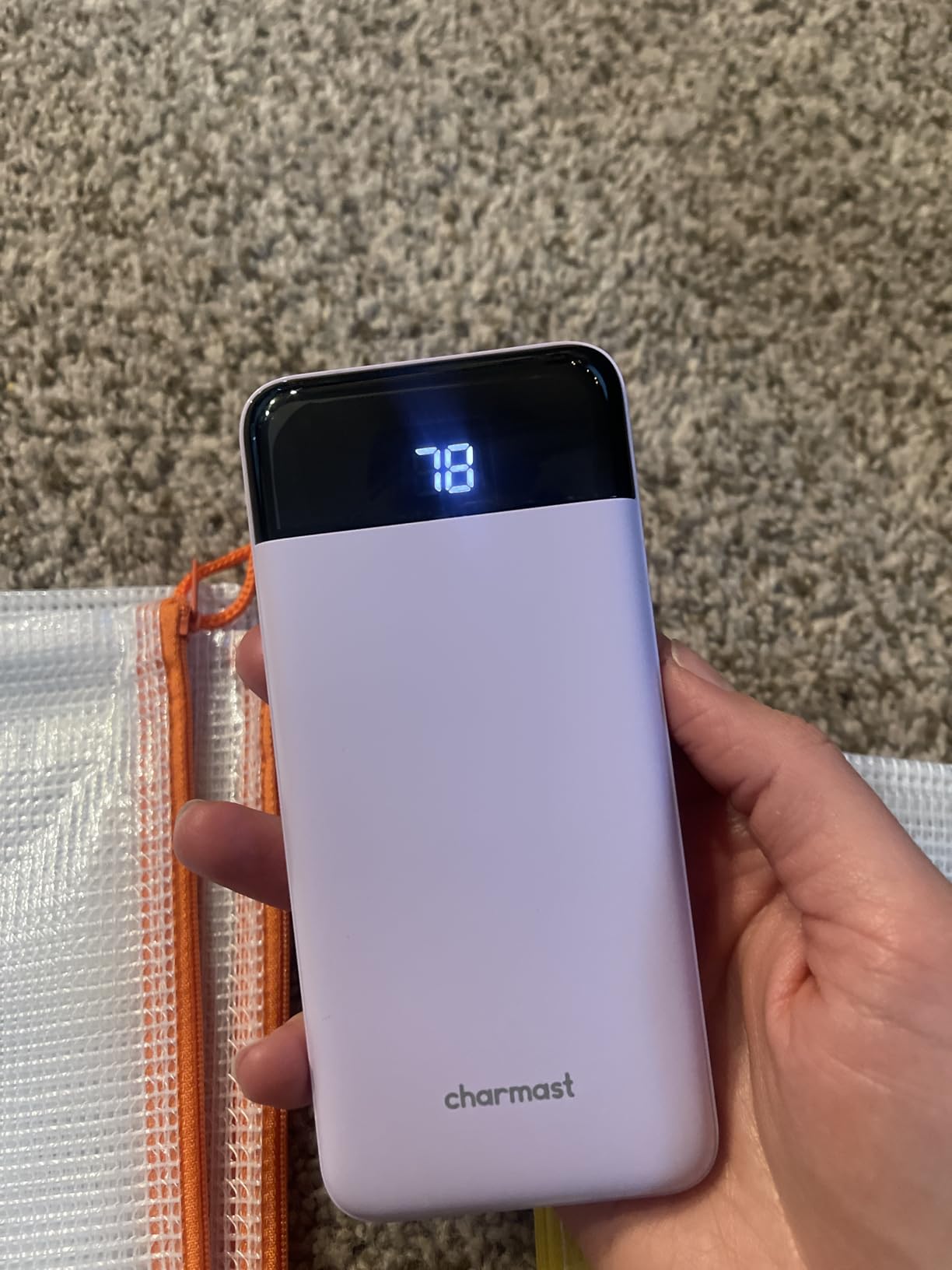 charmast Portable Charger with Built in Cables, Power Bank with Cords Wires, Slim 10000mAh Travel Battery Pack 6 Outputs 3 Inputs 3A Fast Charging customer photo 1
