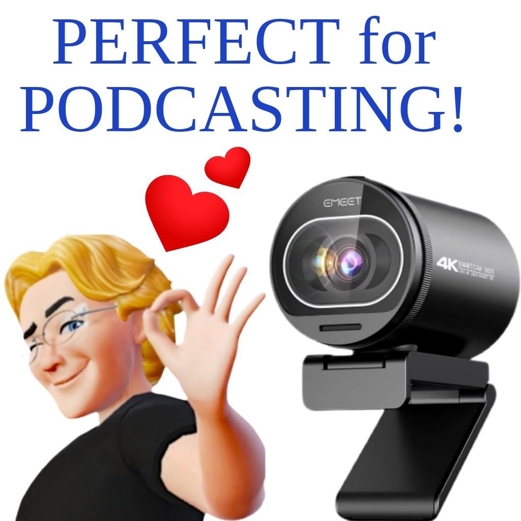 EMEET S600 4K Webcam for Streaming - Sony 1/2.55'' Sensor, PDAF Autofocus, 1080P@60FPS, 2 Noise Reduction Mics, Built-in Privacy Cover, 73° FOV, Streaming Camera for Live Commerce/Gaming/Beauty customer photo 2