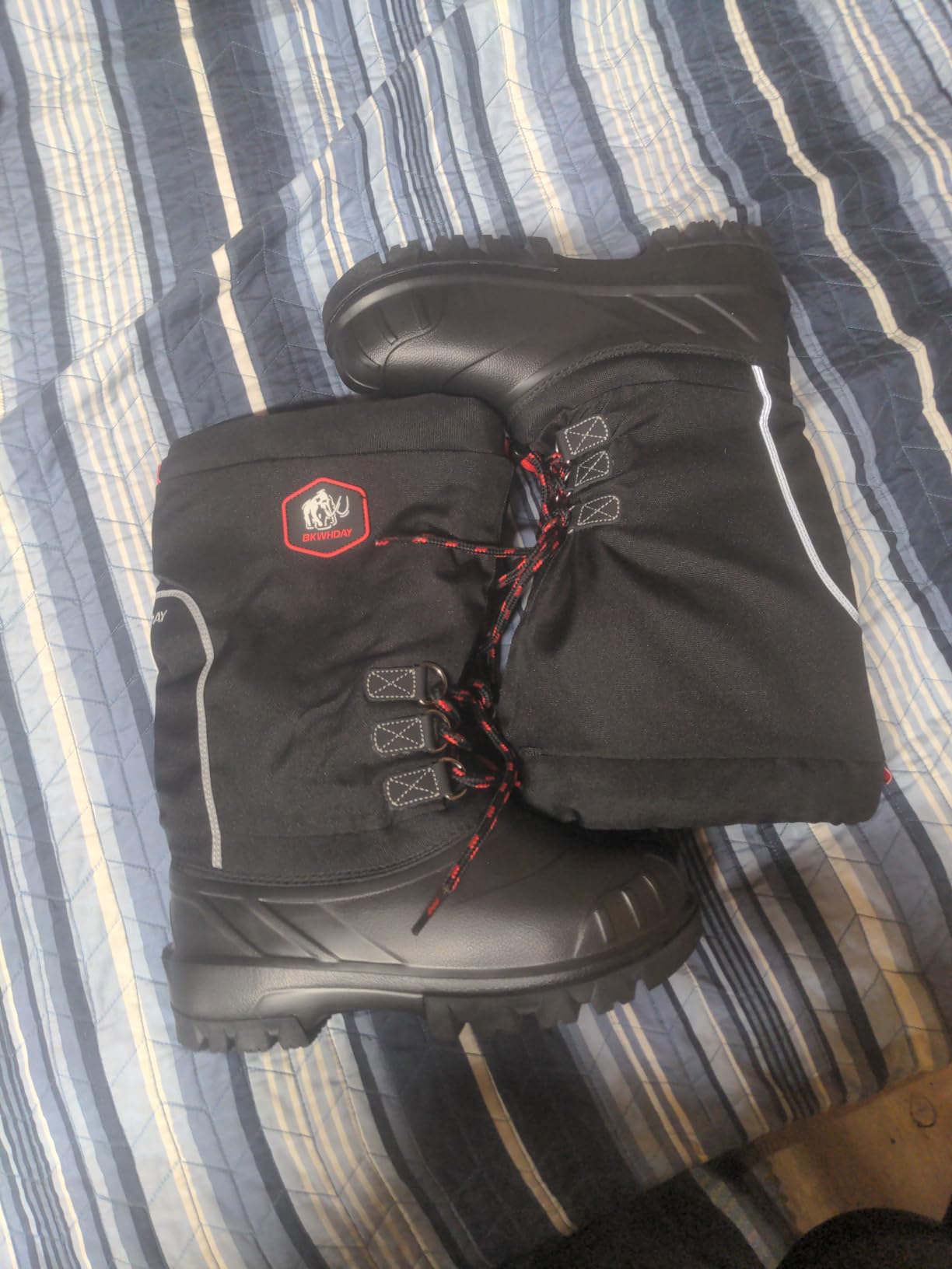 Winter Boots for Men Snowmobile Boots Waterproof for Cold-Weather Up to -40°C customer photo 2