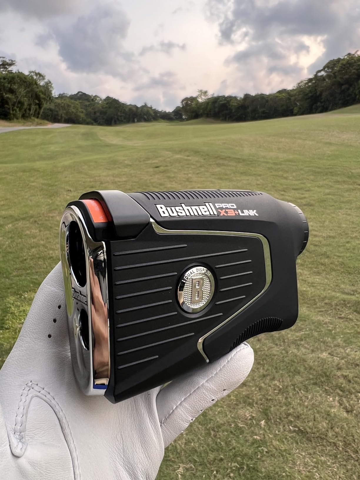 Bushnell Golf Pro X3+ Link Laser Rangefinder with Wind Speed, Slope & Elements Compensation | 1300-Yard Range, 7X Magnification, Dual Display, Visual JOLT & Magnetic Cart Mount customer photo 1