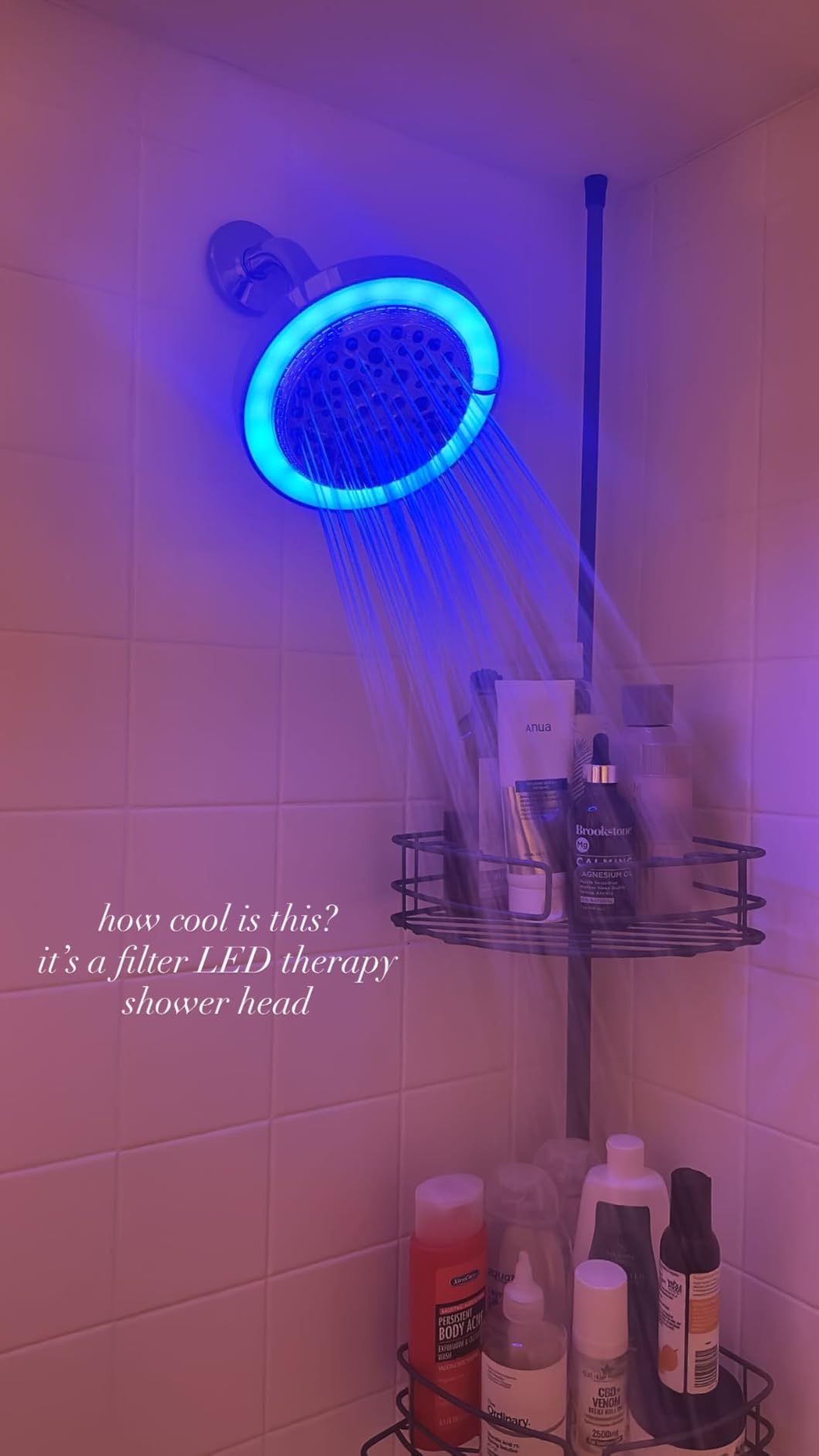 FEELSO Filtered Shower Head with LED Color Changing, 7 Modes High Pressure Rain Shower Head with Filters, Water Softener Showerhead for Hard Water Remove Chlorine, Reduces Dry Itchy Skin & Hair customer photo 1