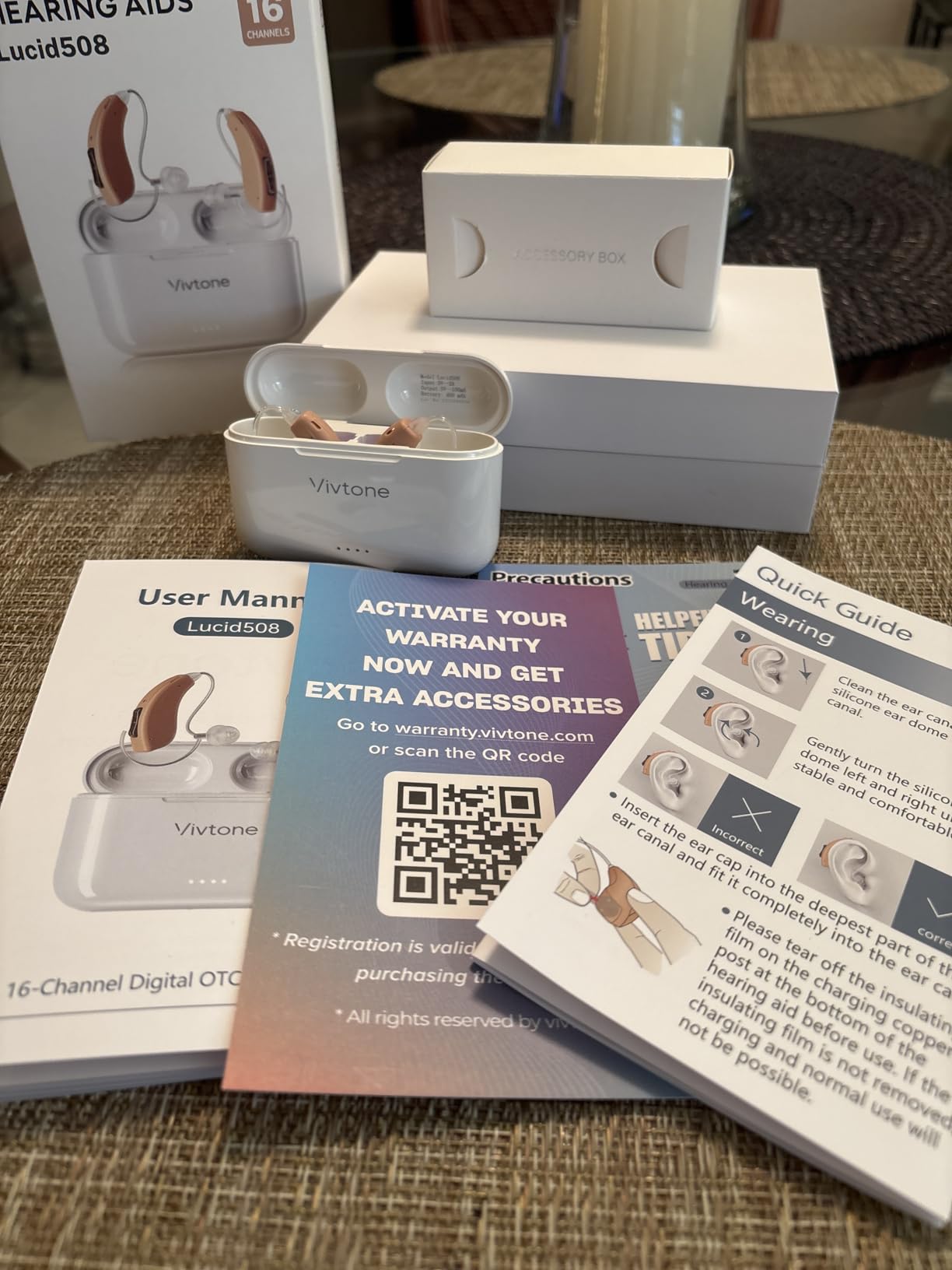 Vivtone Rechargeable Hearing Aids for Seniors Adults, Advanced Multi Channel Digital BTE Hearing Assist, with Recycle Charging Case for 125 Hrs Backup Power, Auto-On/Off, Pair, Lucid508 customer photo 2